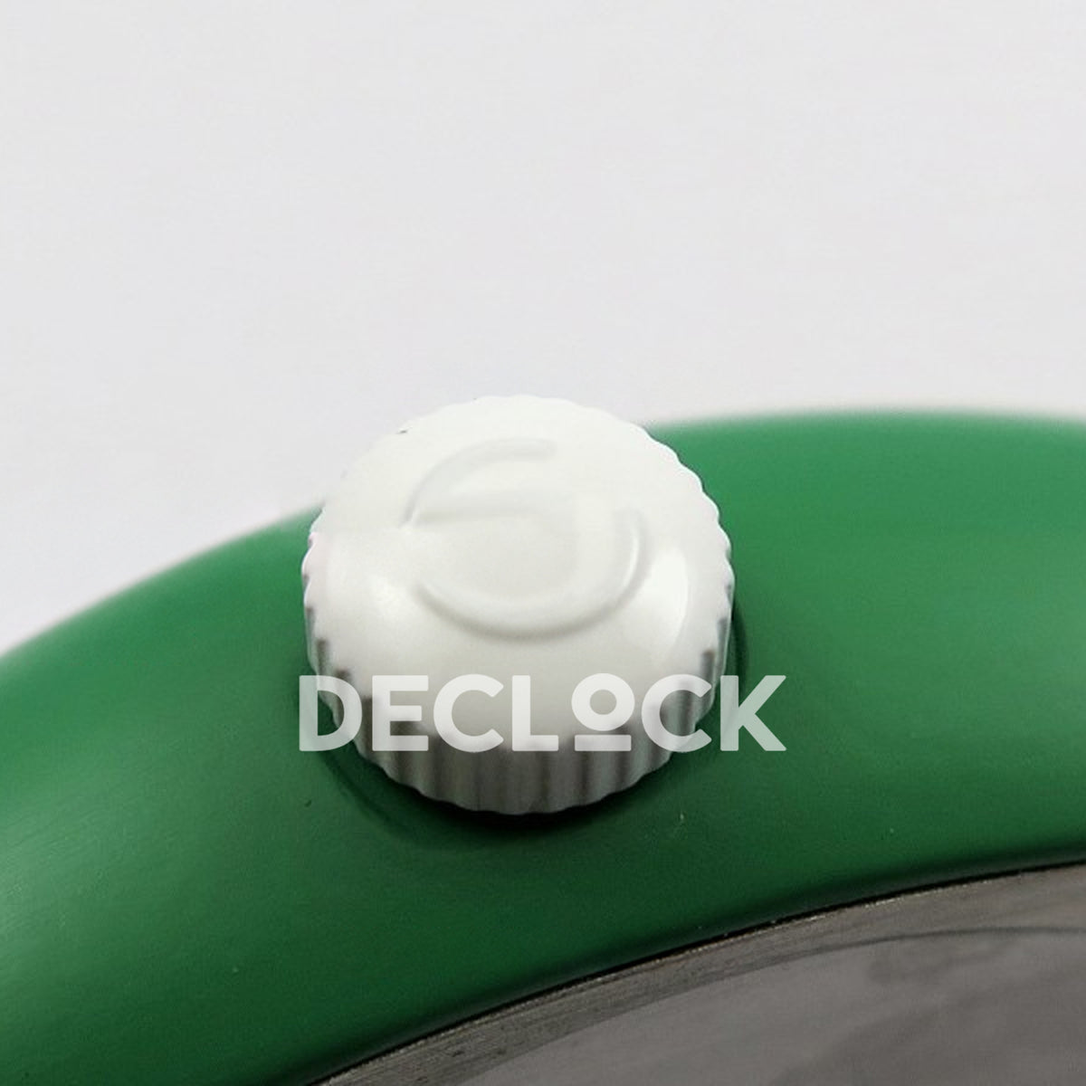 Franck Muller Crazy Hours Green PVD Green Dial - Crown close-up
