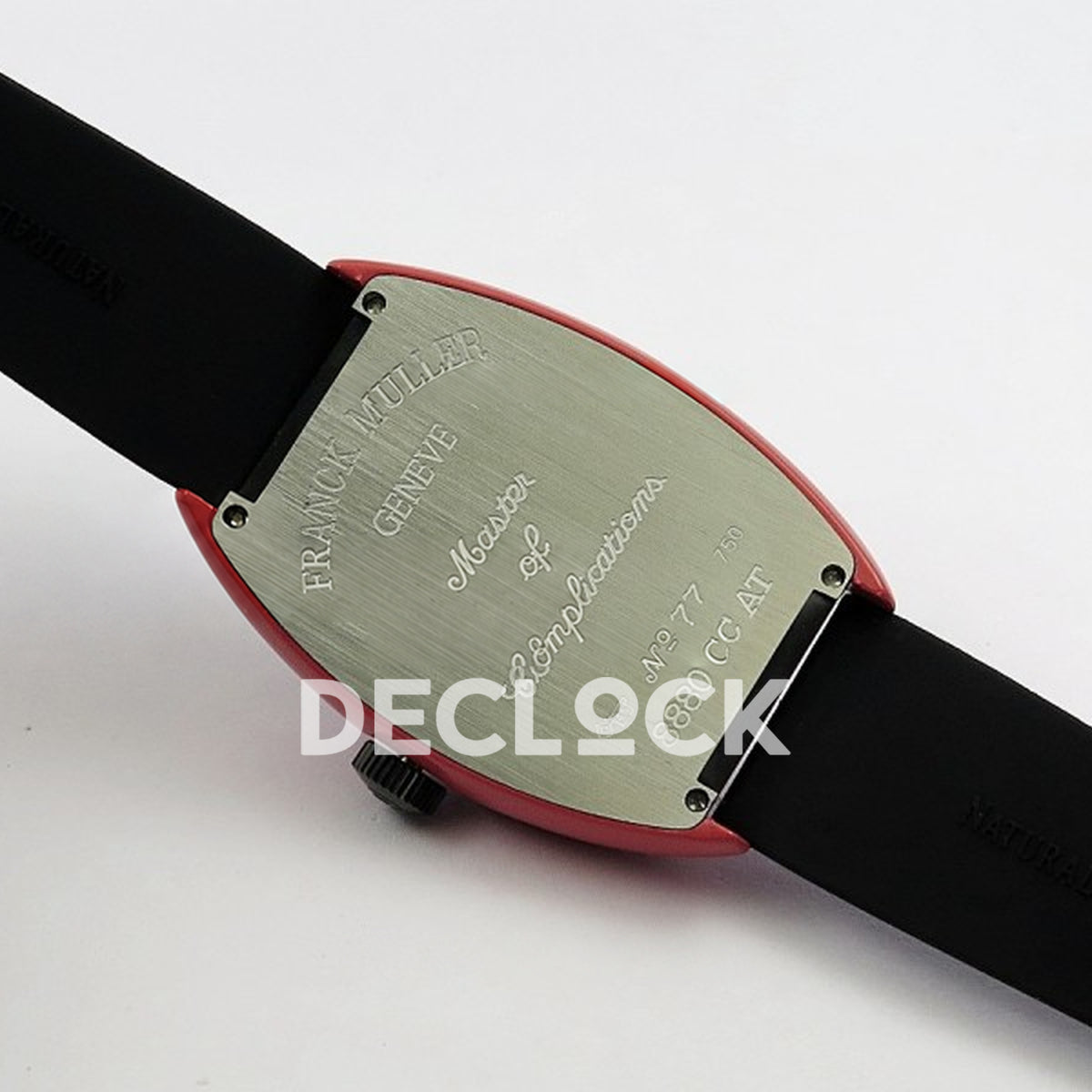 Franck Muller Crazy Hours Red PVD Black Dial Color Dreams - Case back and strap