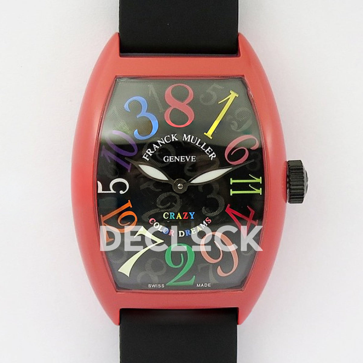 Franck Muller Crazy Hours Red PVD Black Dial Color Dreams - Front view