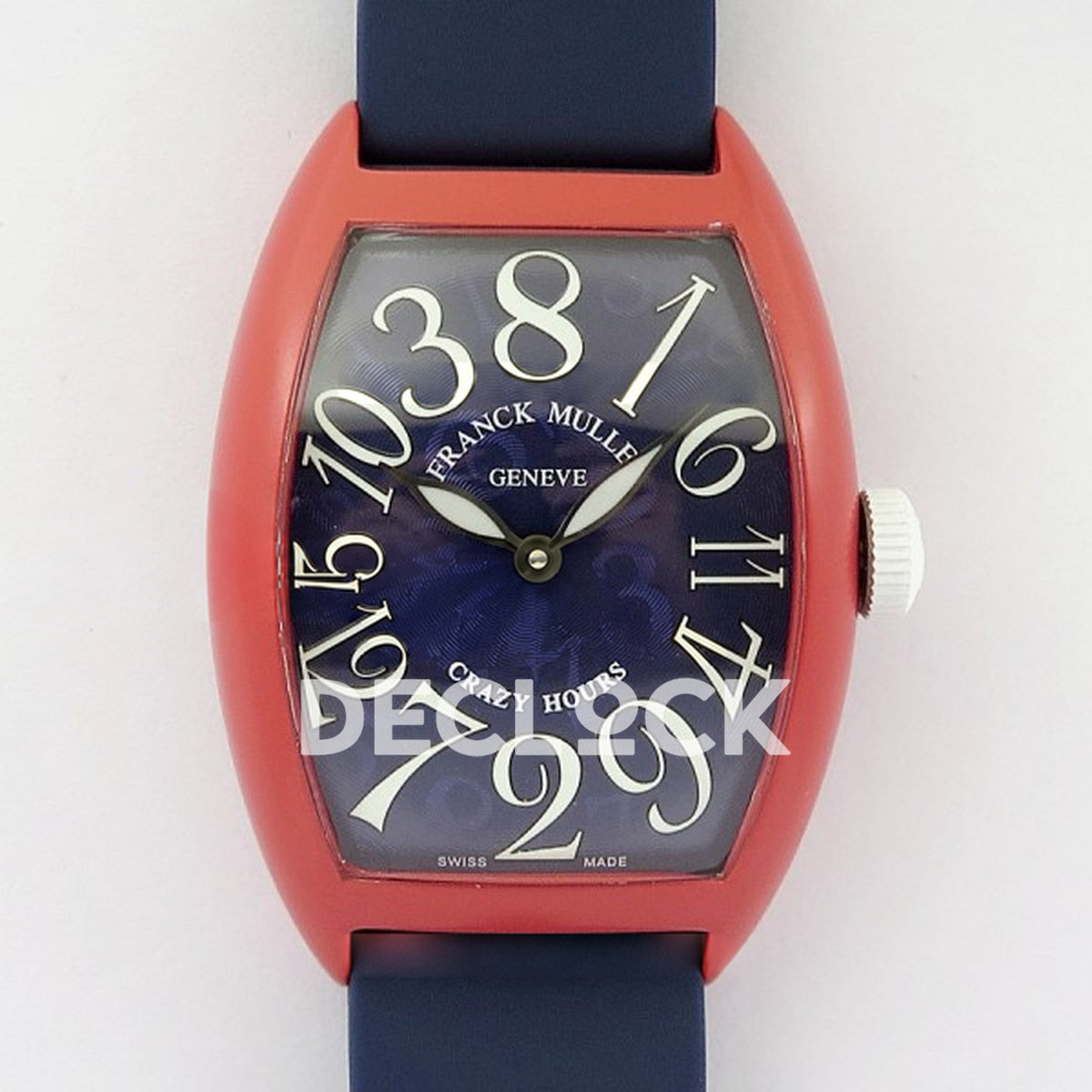 Franck Muller Crazy Hours Red PVD Blue Dial - Front view