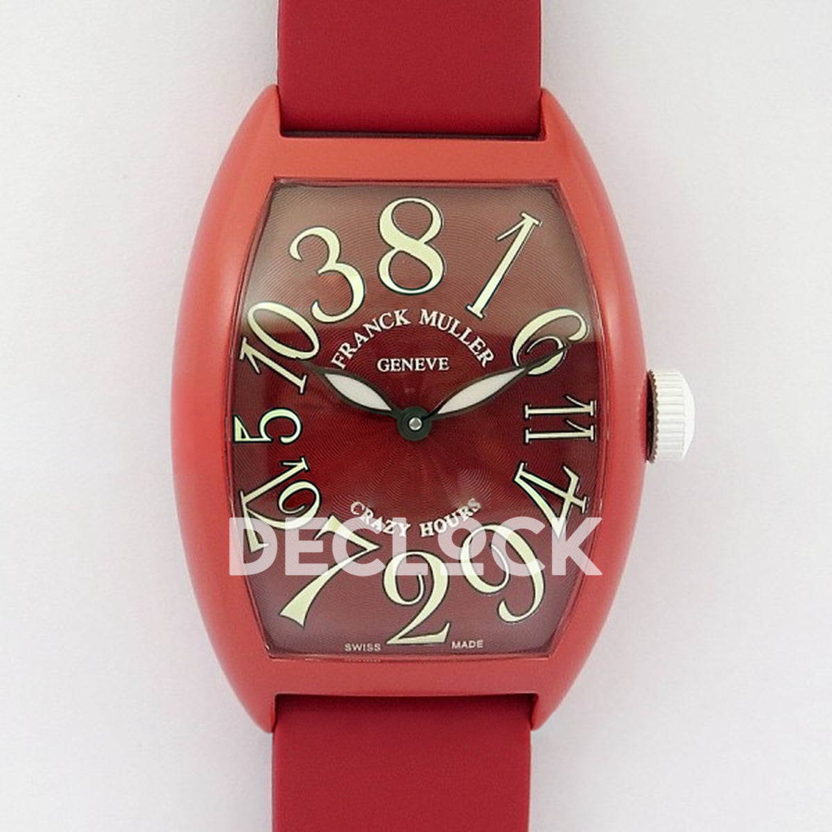 Franck Muller Crazy Hours Red PVD Red Dial - Front view