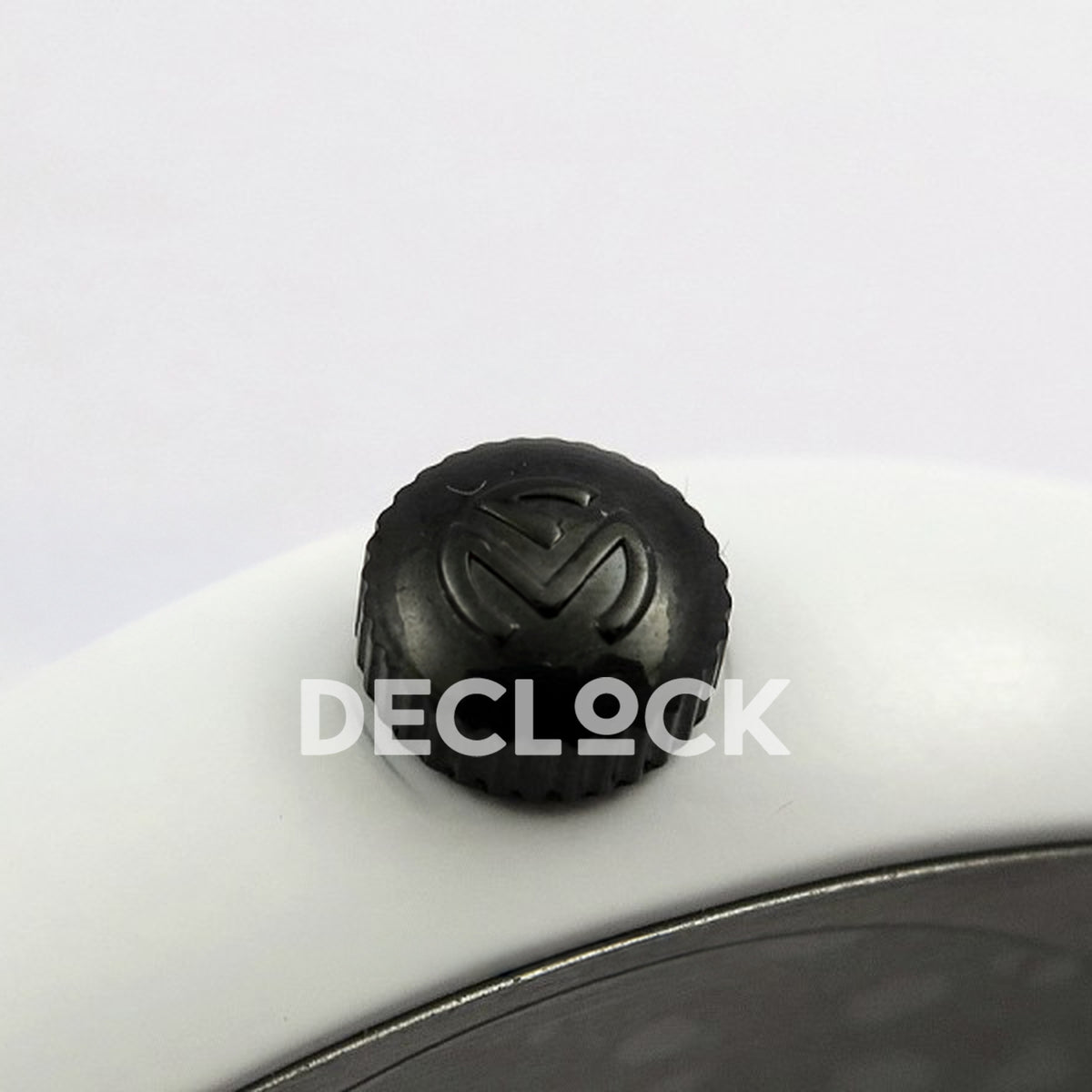 Franck Muller Crazy Hours White PVD Black Dial - Crown close-up