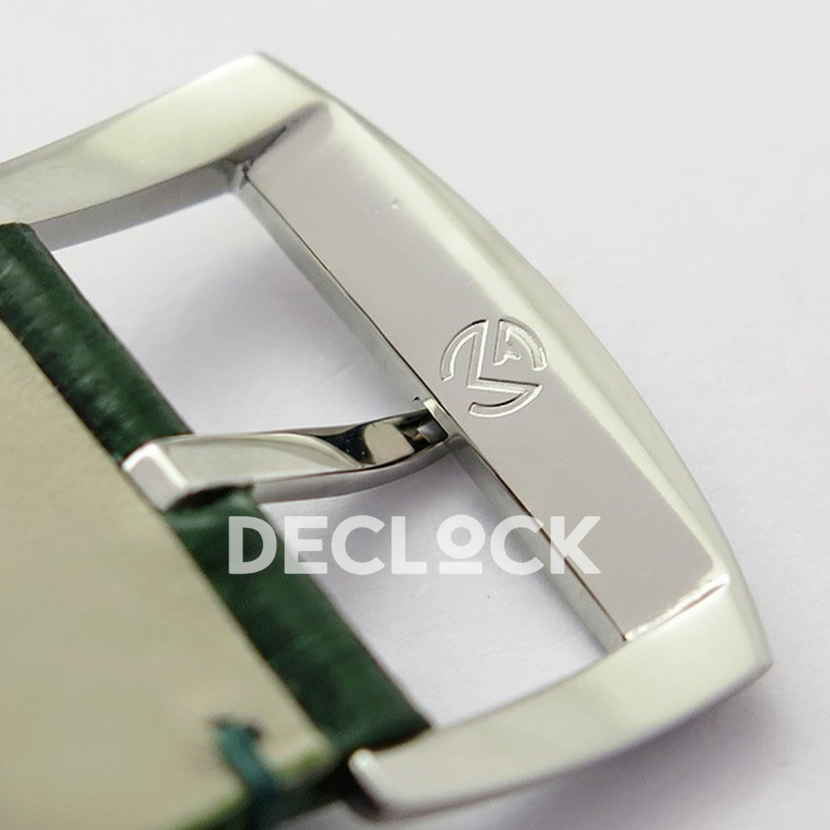 Franck Muller Master Square White Multicolor Arabic Dial Green Leather - Buckle exterior