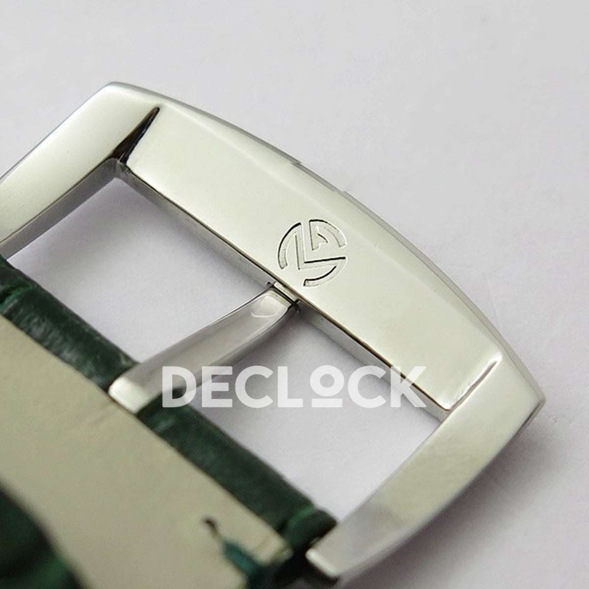 Franck Muller Master Square White Roman Dial Green Leather - Buckle exterior