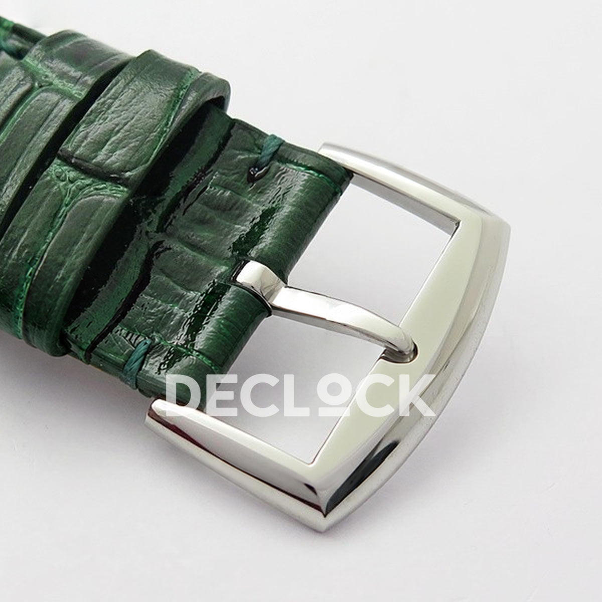 Franck Muller Master Square White Roman Dial Green Leather - Buckle interior