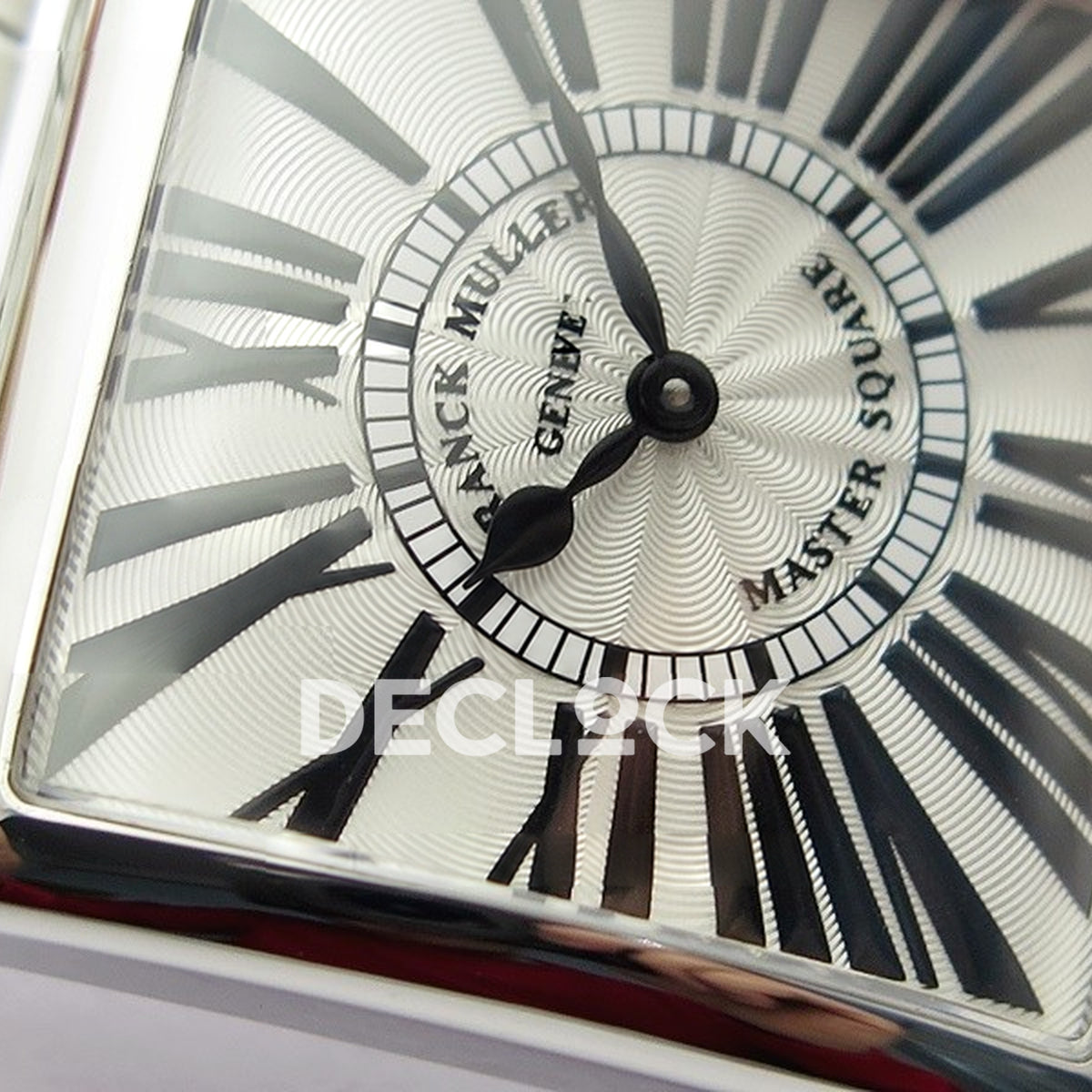 Franck Muller Master Square White Roman Dial White Leather - Numerals detail