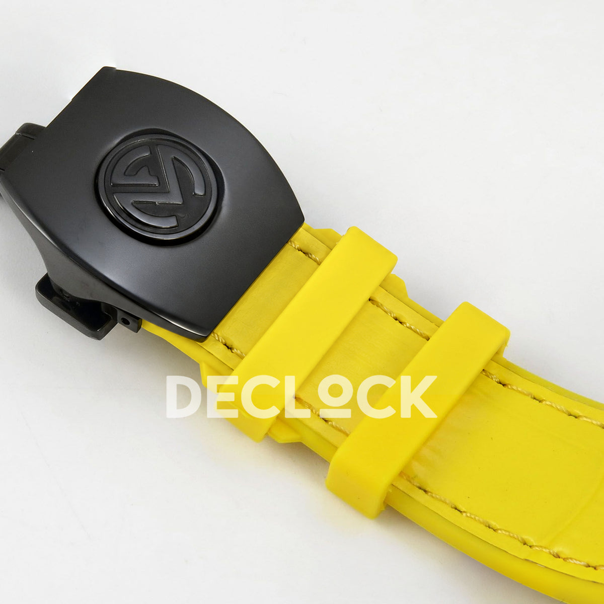 Franck Muller Vanguard Carbon Look Black Yellow ABF A2824 replica - clasp closed