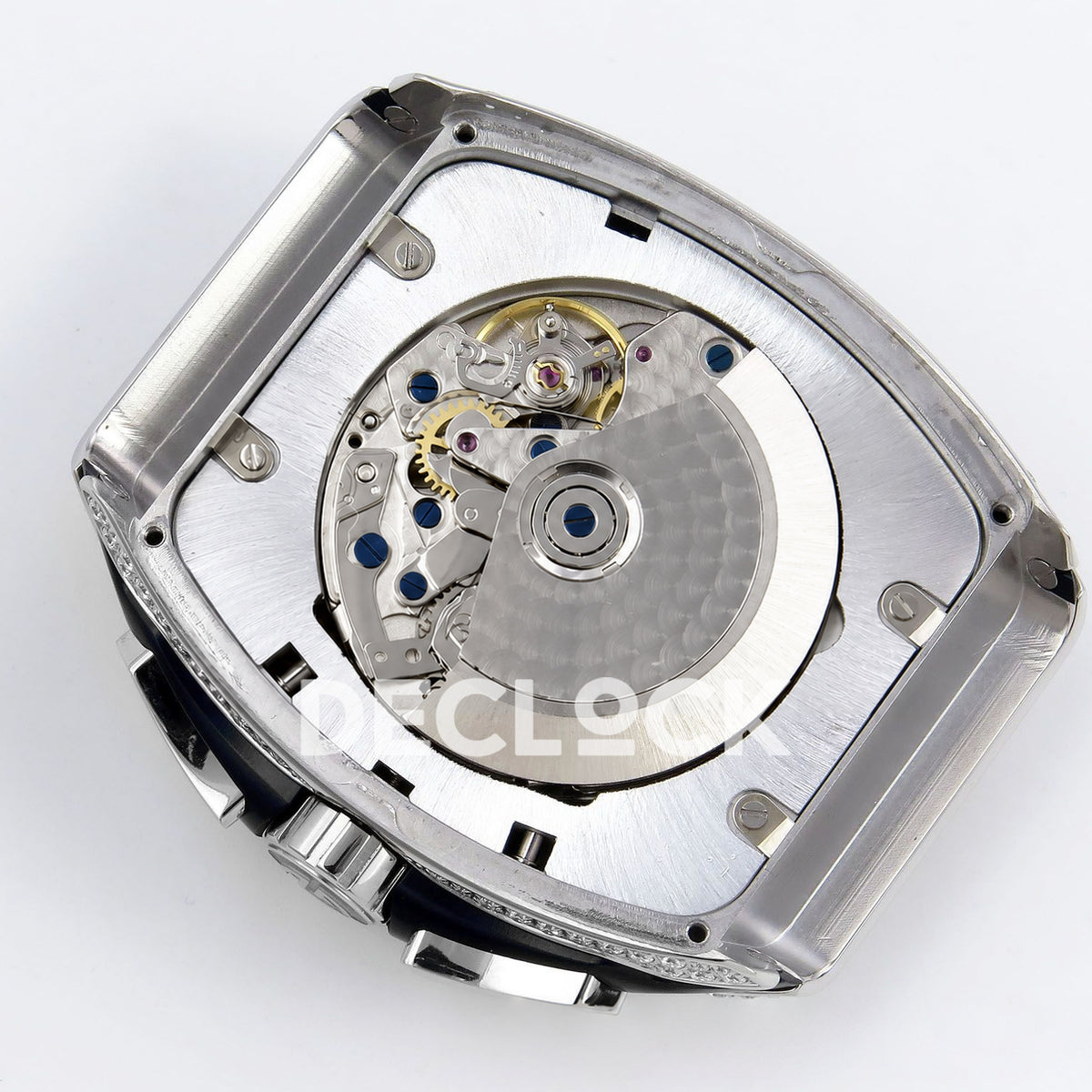 Franck Muller Vanguard Chrono Steel Pave Black Subdials ABF A7750 replica - movement rotor back