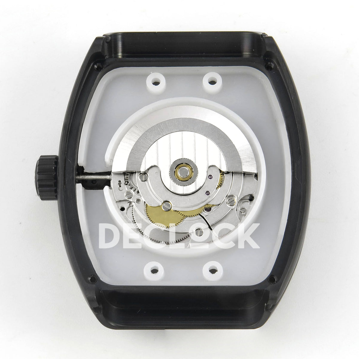 Franck Muller Vanguard Color Dreams DLC Black Nylon ABF A2824 replica - movement rotor back