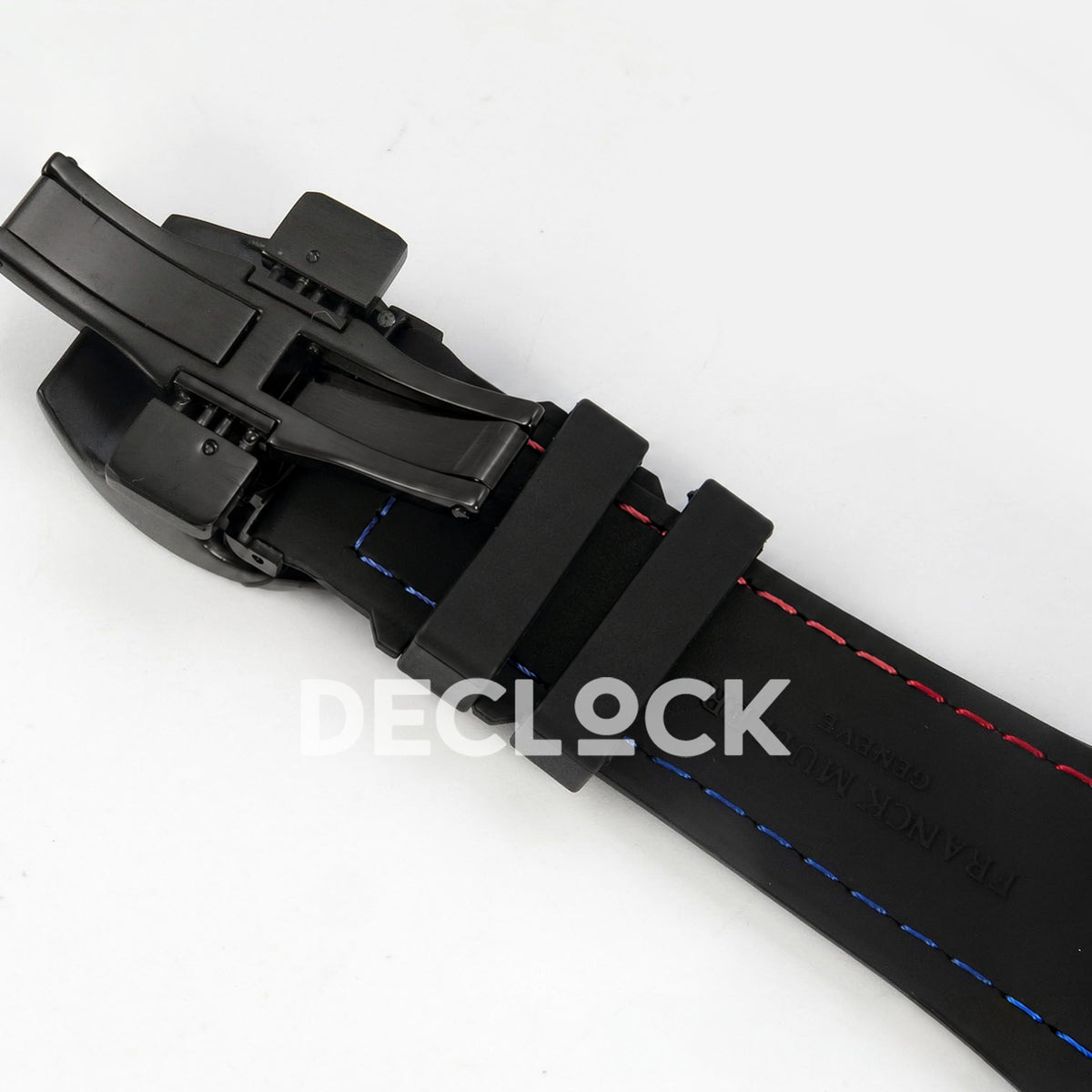 Franck Muller Vanguard Color Dreams DLC Black Nylon ABF A2824 replica - strap underside