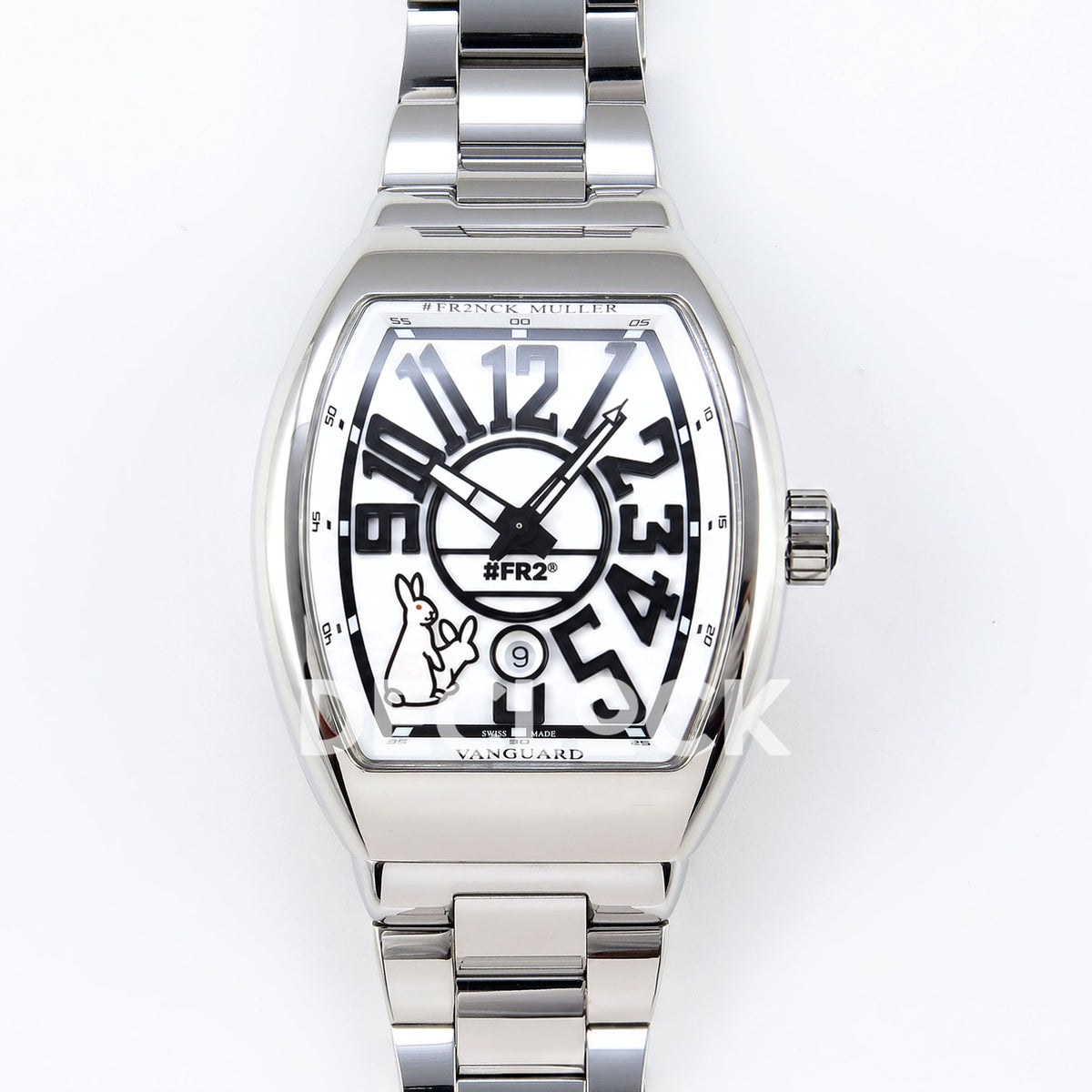 Franck Muller Vanguard FR2NCK Steel White ABF A2824 replica - front