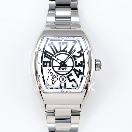 Franck Muller Vanguard FR2NCK Steel White ABF A2824 replica - front