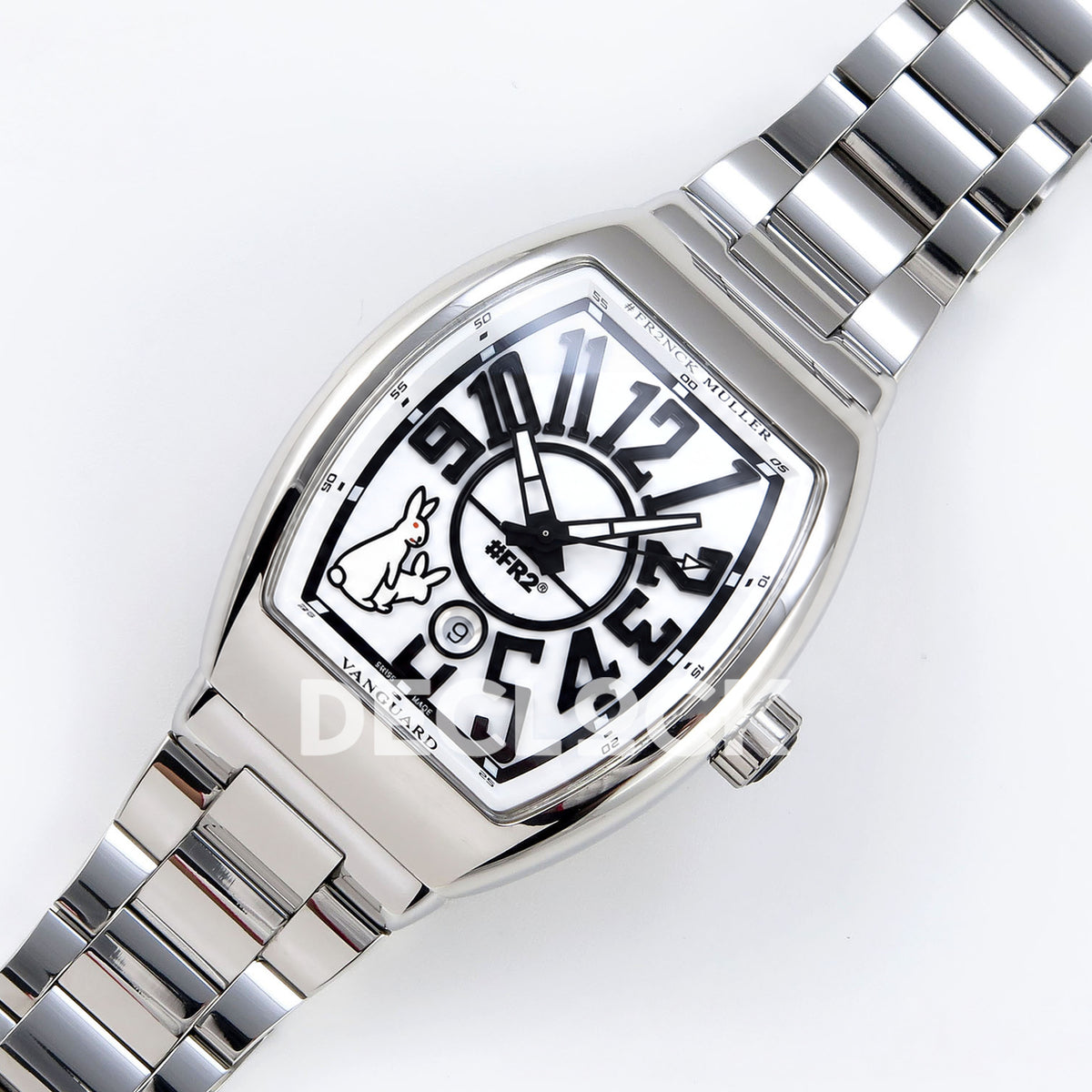 Franck Muller Vanguard FR2NCK Steel White ABF A2824 replica - dial angle left