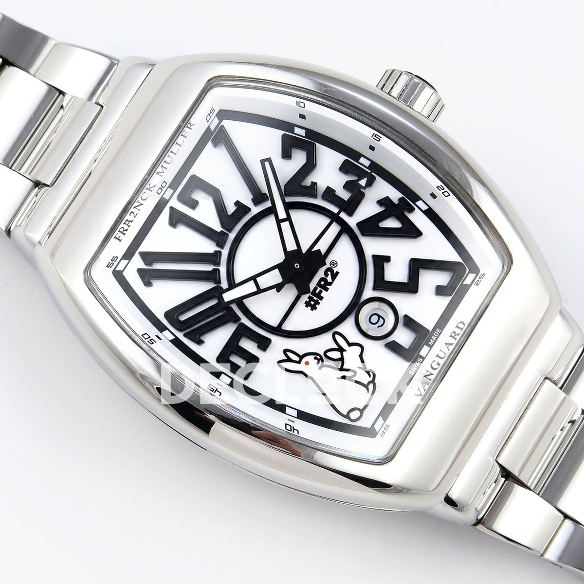 Franck Muller Vanguard FR2NCK Steel White ABF A2824 replica - dial angle right