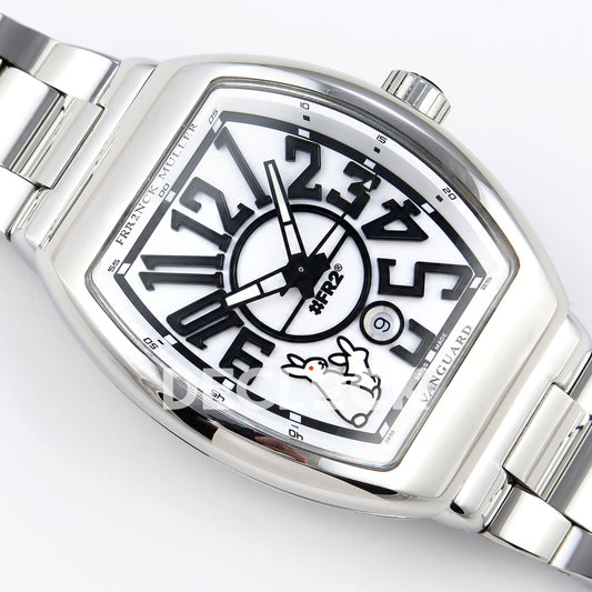 Franck Muller Vanguard FR2NCK Steel White ABF A2824 replica - dial angle right