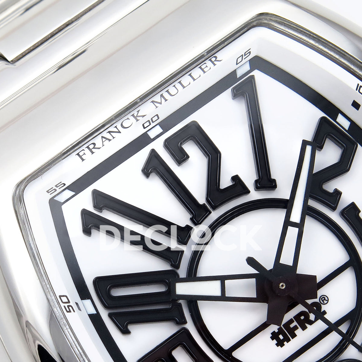 Franck Muller Vanguard FR2NCK Steel White ABF A2824 replica - upper dial detail