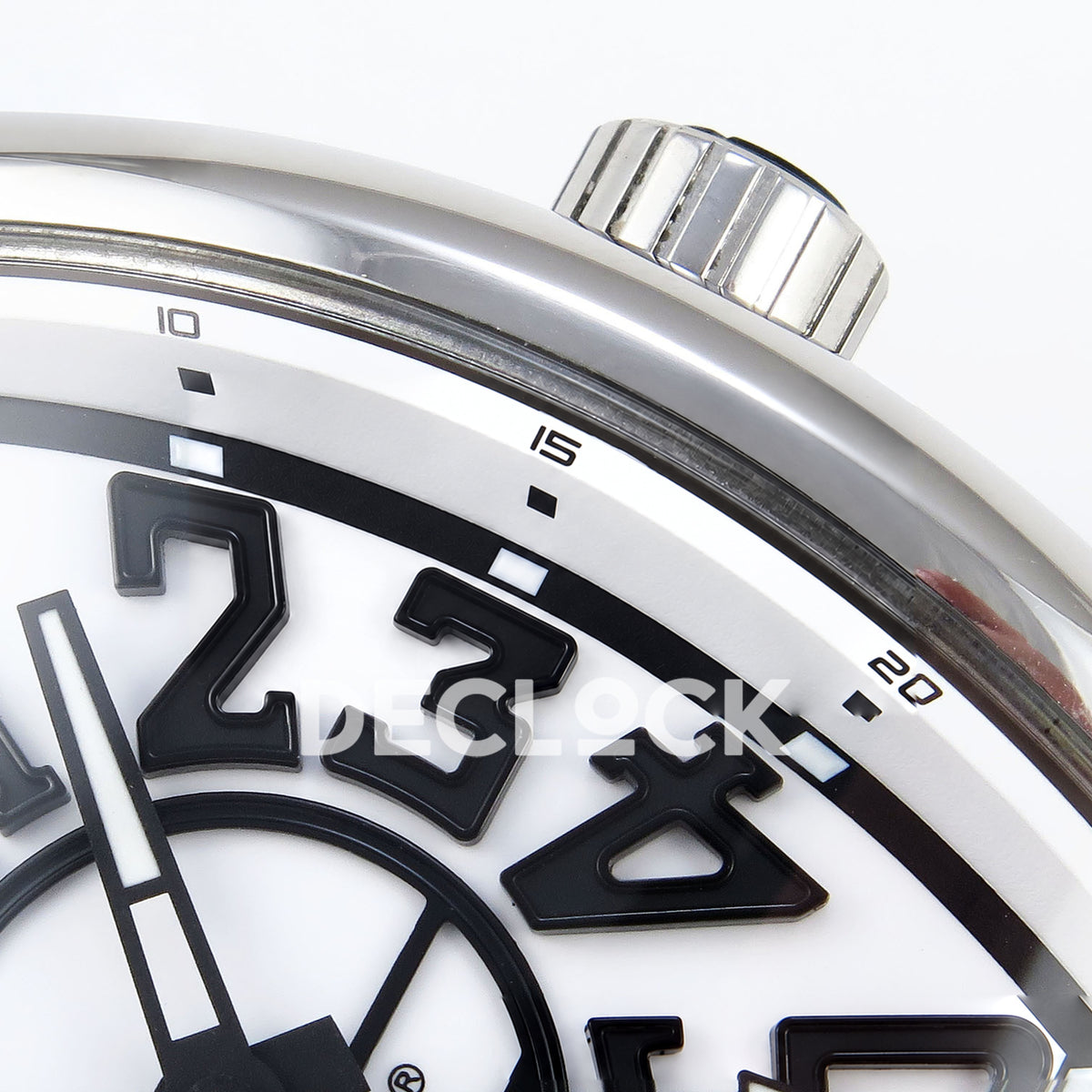 Franck Muller Vanguard FR2NCK Steel White ABF A2824 replica - dial crown detail