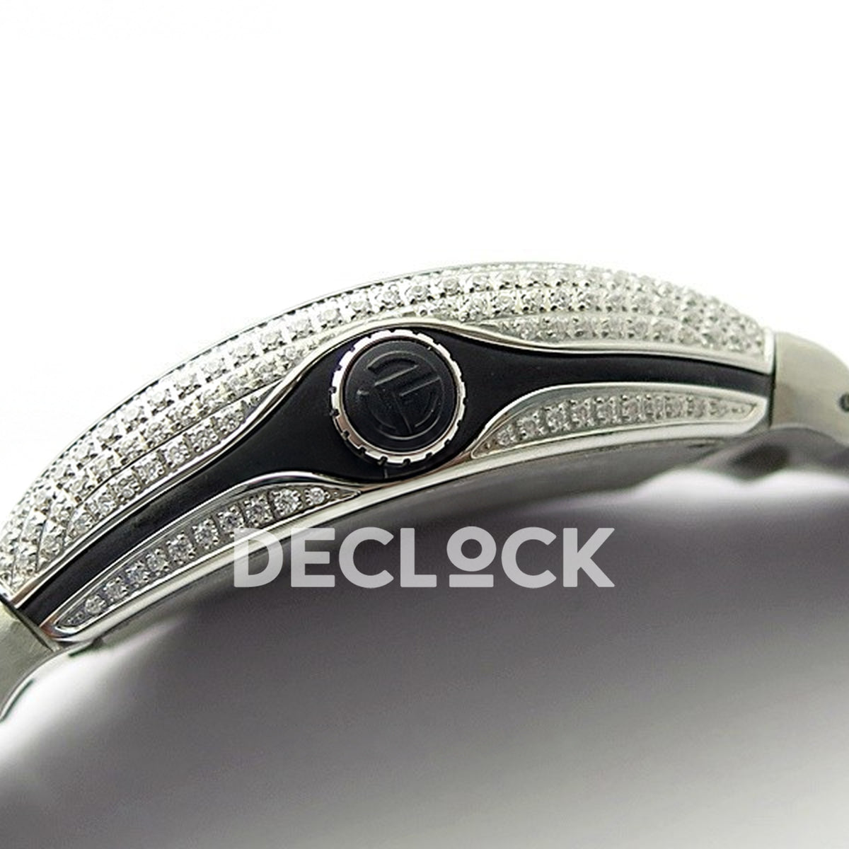 Franck Muller Vanguard Pavé Color Markers - Crown side profile