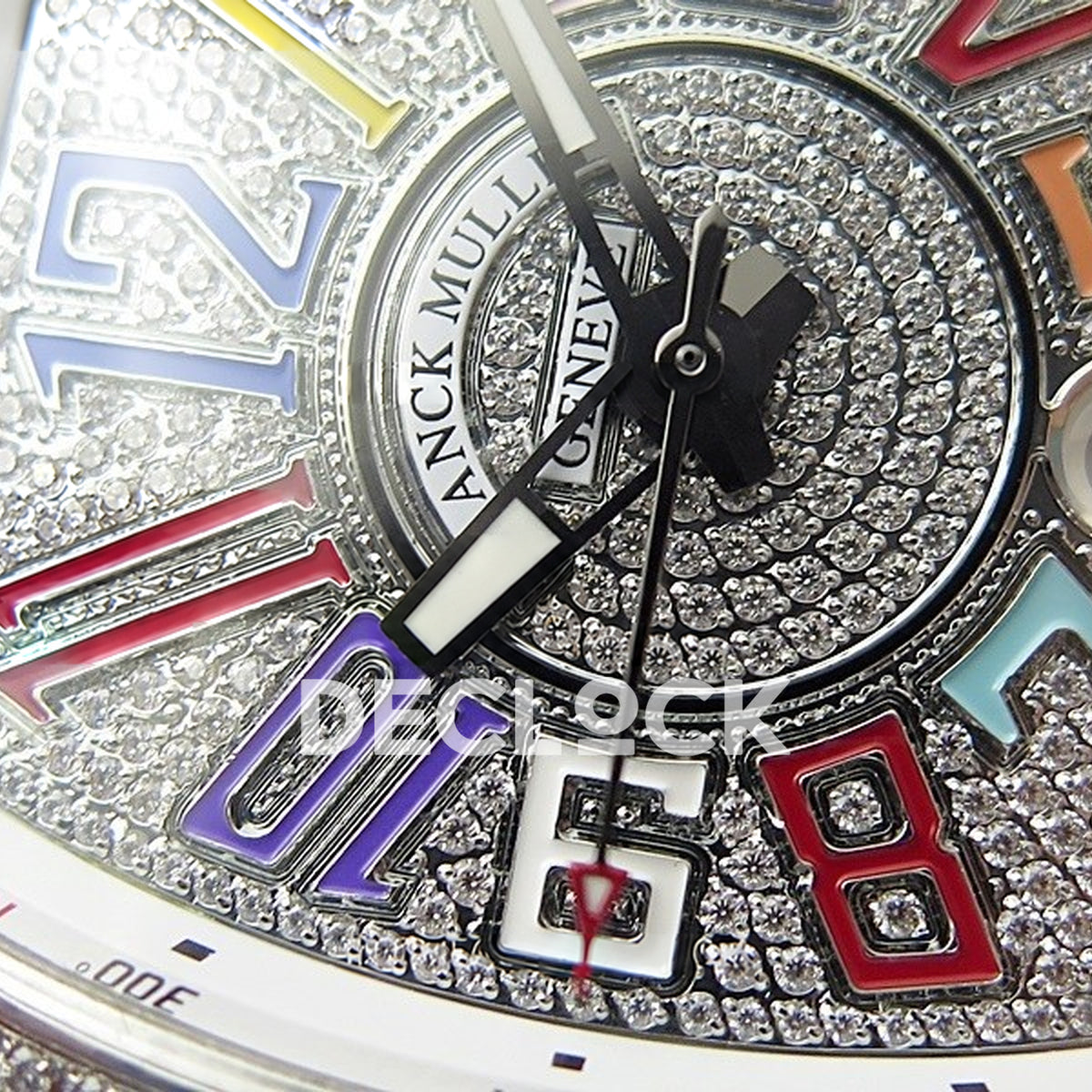 Franck Muller Vanguard Pavé Color Markers - Dial texture