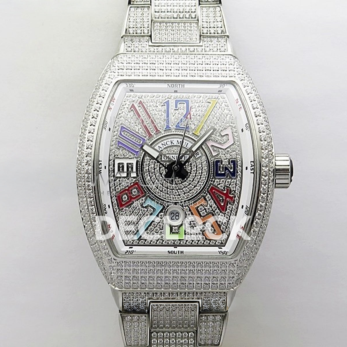 Franck Muller Vanguard Pavé Color Markers - Front view