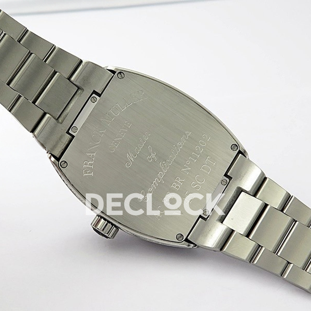 Franck Muller Vanguard Pavé Green - Case back and bracelet