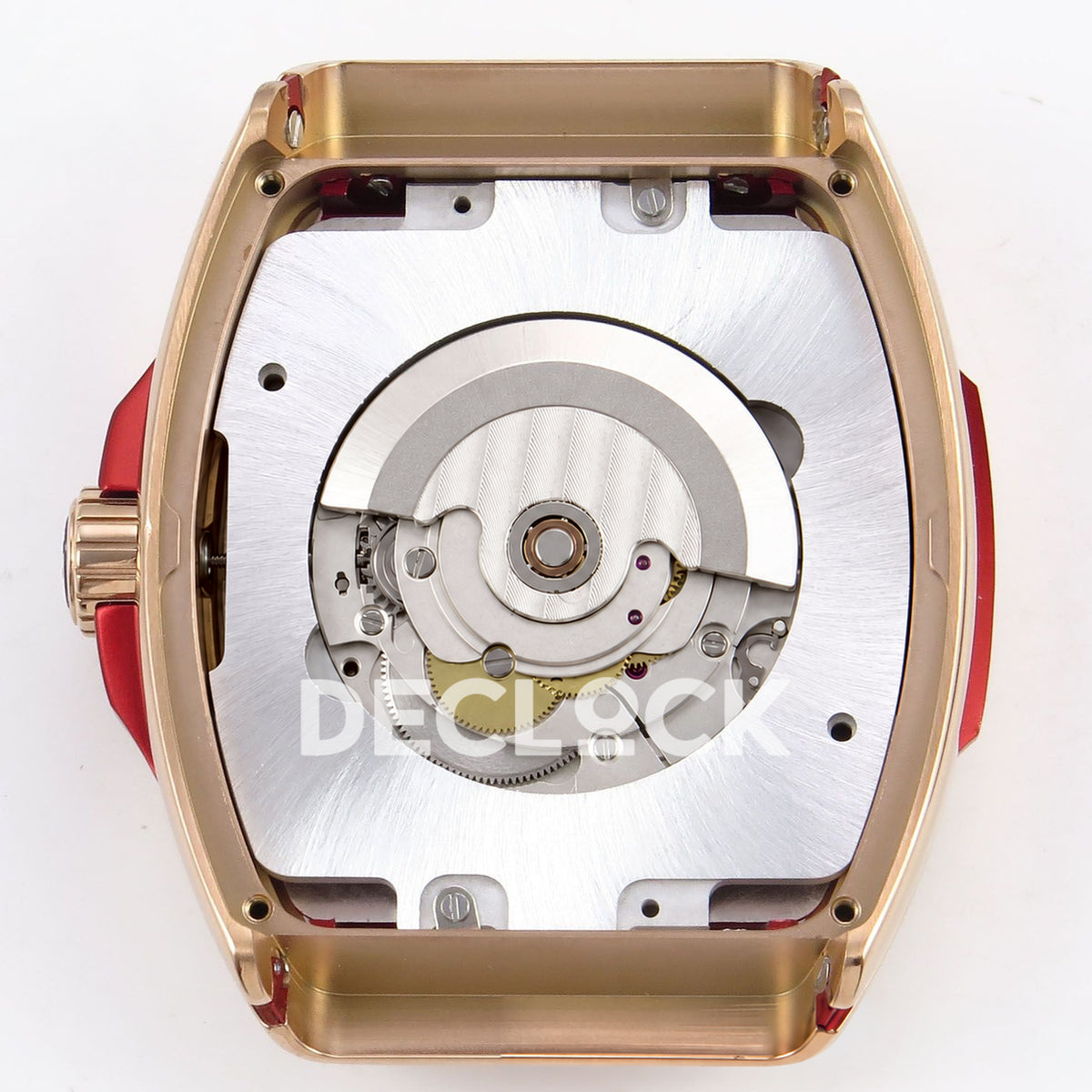 Franck Muller Vanguard Racing Montenegro Rose Gold Red ABF A2824 replica - movement rotor back