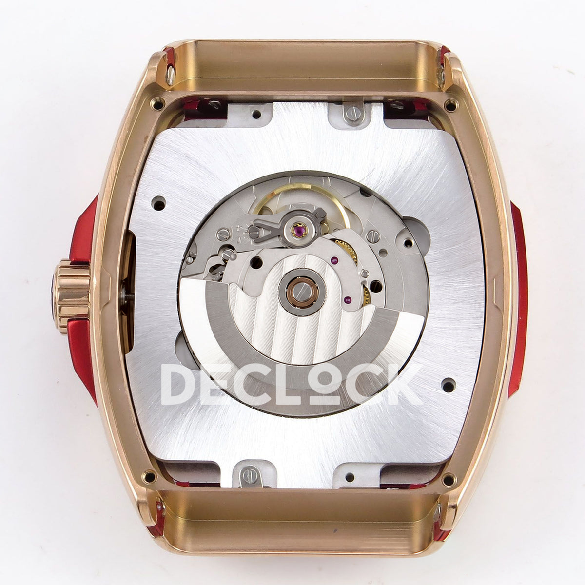 Franck Muller Vanguard Racing Montenegro Rose Gold Red ABF A2824 replica - movement balance back