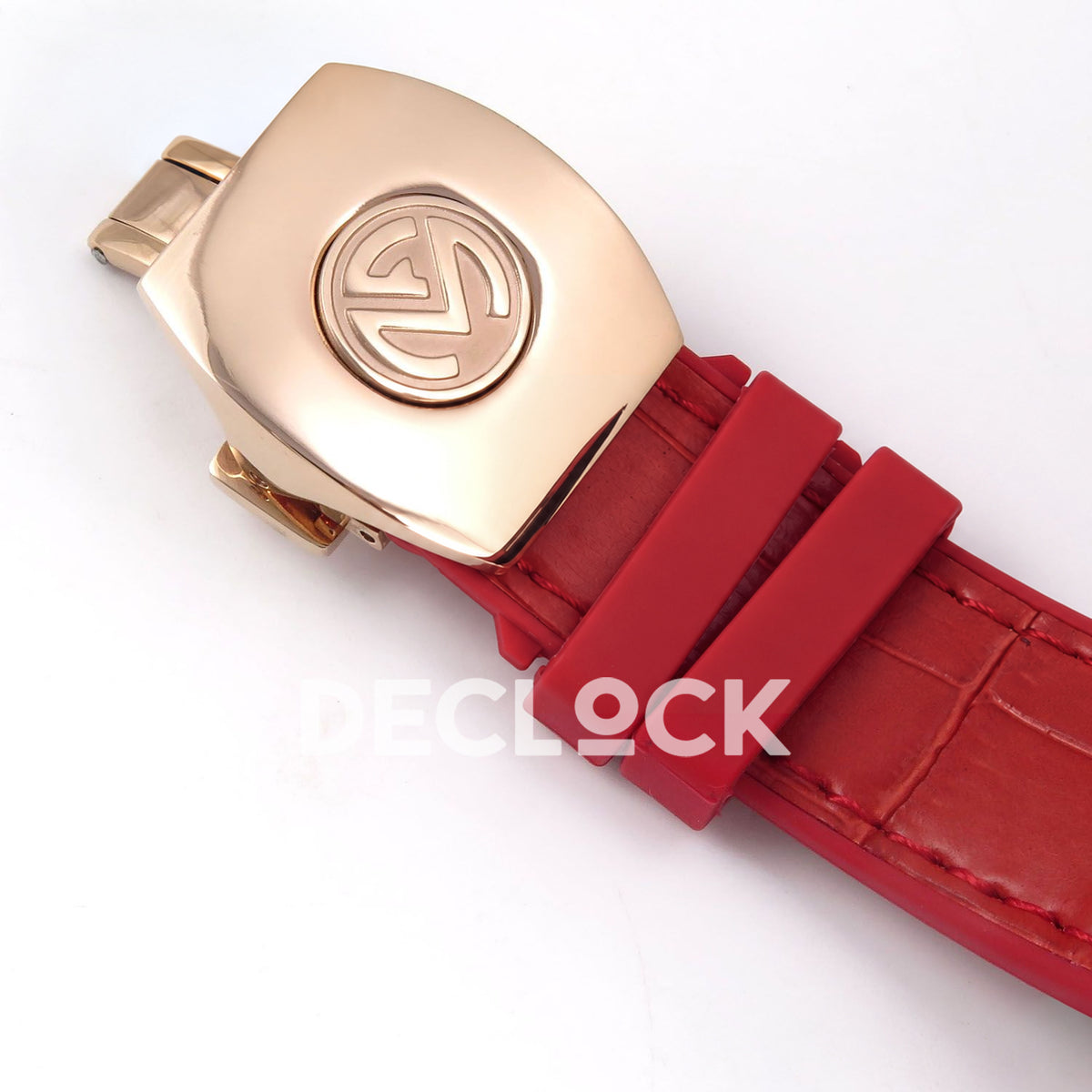 Franck Muller Vanguard Racing Montenegro Rose Gold Red ABF A2824 replica - clasp closed