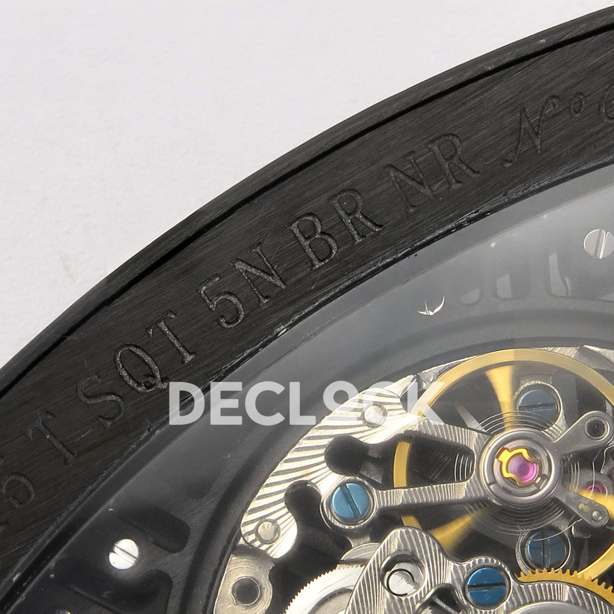 Franck Muller Vanguard Skeleton V45 DLC ABF replica - reference engraving