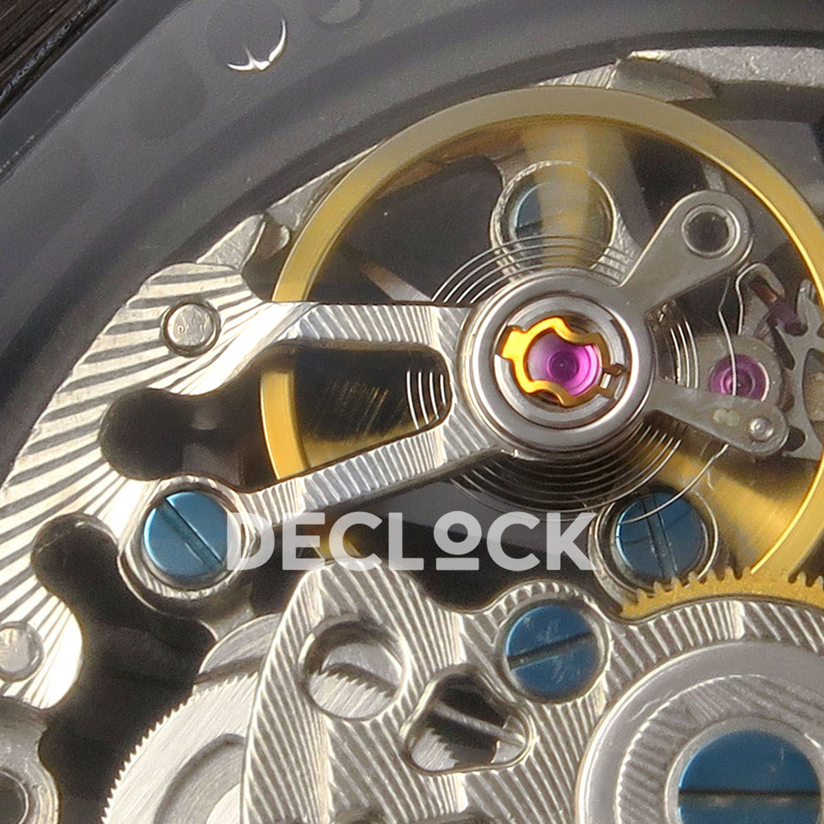 Franck Muller Vanguard Skeleton V45 DLC Black Gems ABF replica - balance detail