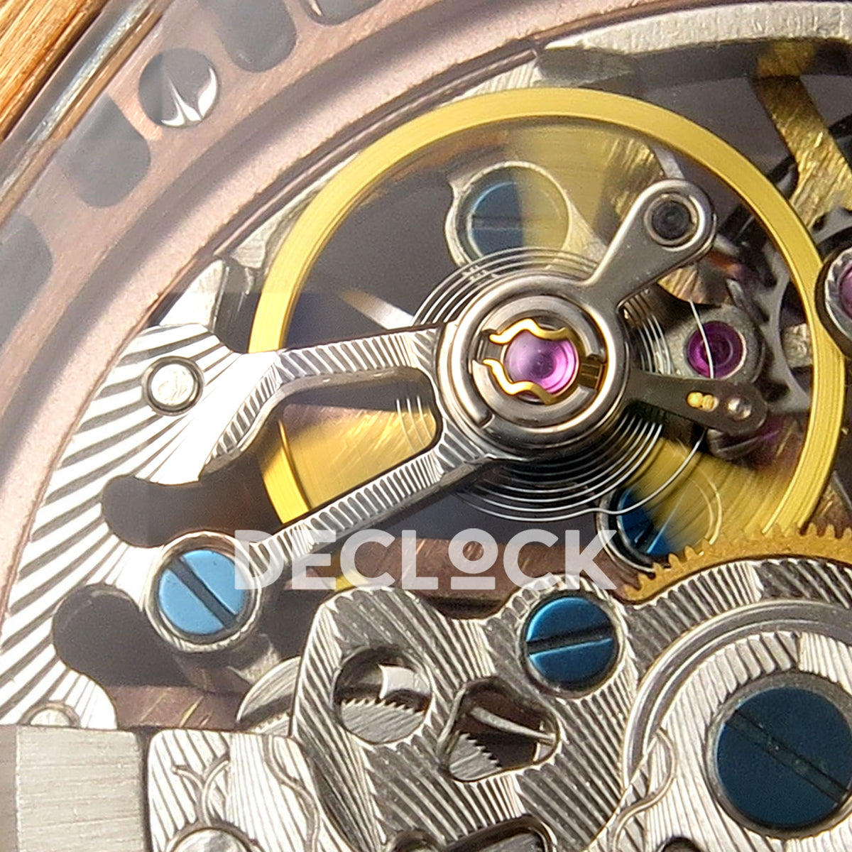 Franck Muller Vanguard Skeleton V45 Rose Gold ABF replica - balance detail