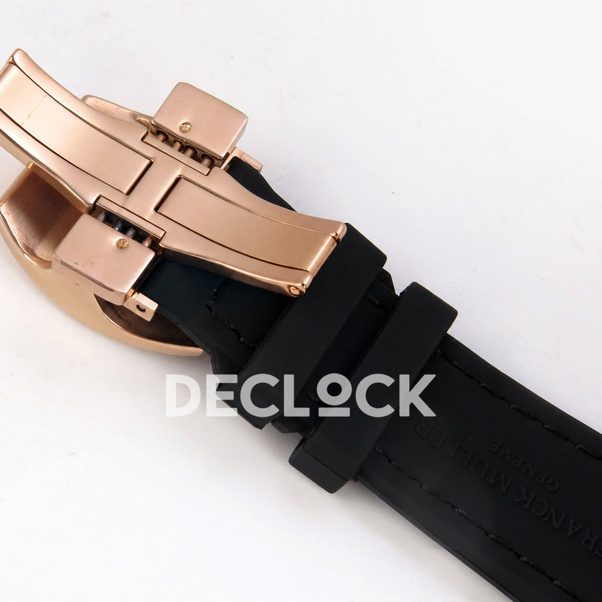 Franck Muller Vanguard Skeleton V45 Rose Gold ABF replica - clasp underside