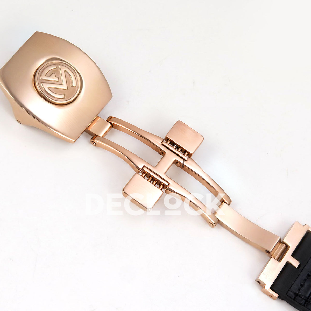 Franck Muller Vanguard Skeleton V45 Rose Gold Gems ABF replica - deployant open