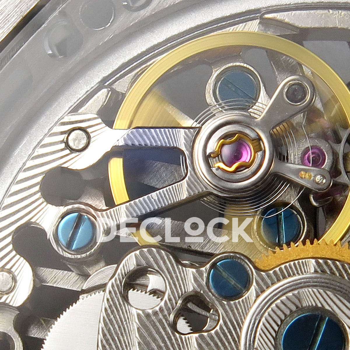 Franck Muller Vanguard Skeleton V45 Steel Gems ABF replica - balance detail