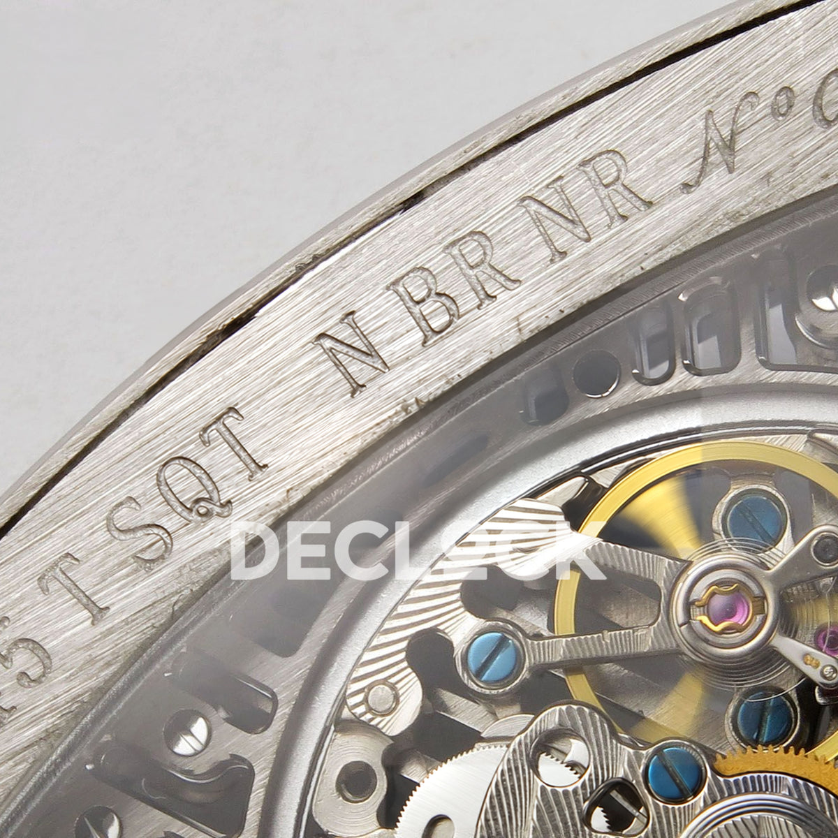 Franck Muller Vanguard Skeleton V45 Steel Gems ABF replica - reference engraving