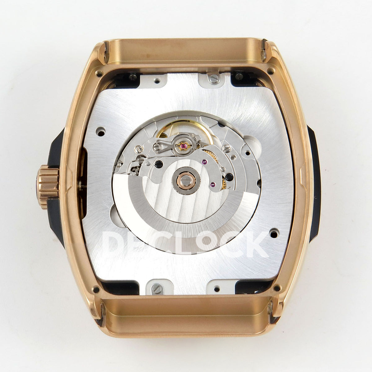 Franck Muller Vanguard Skenderbeu Limited Edition Rose Gold Red ABF A2824 replica - movement back angle