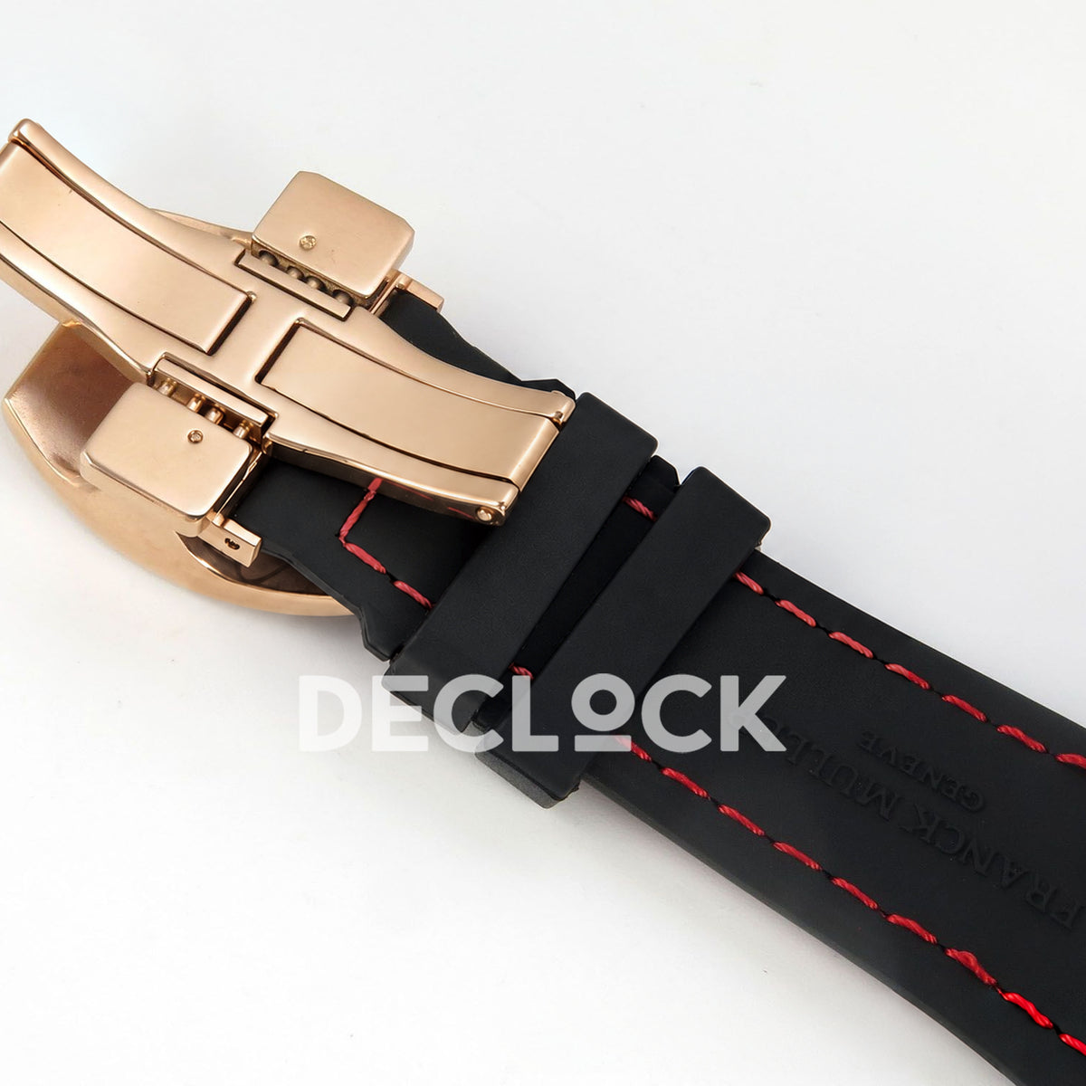 Franck Muller Vanguard Skenderbeu Limited Edition Rose Gold Red ABF A2824 replica - clasp underside