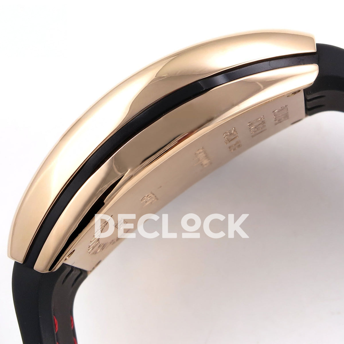 Franck Muller Vanguard Skenderbeu Rose Gold Red ABF A2824 replica - case side