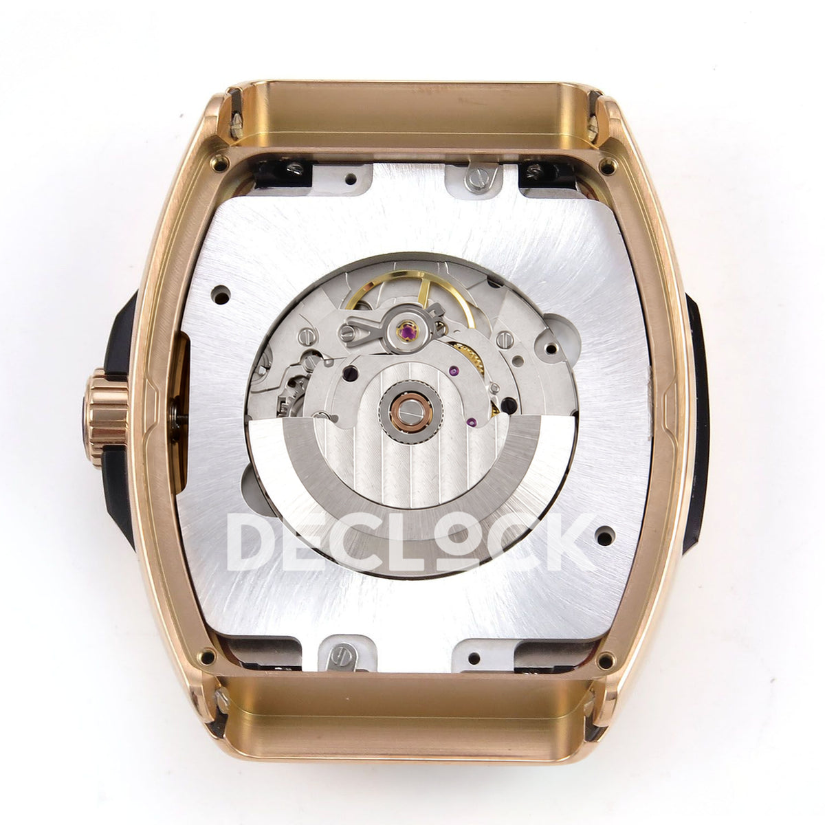 Franck Muller Vanguard Skenderbeu Rose Gold Red ABF A2824 replica - movement balance back