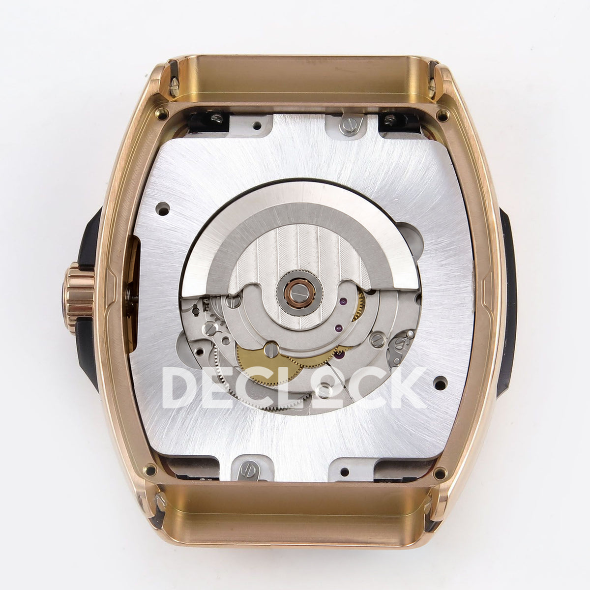 Franck Muller Vanguard Skenderbeu Rose Gold Red ABF A2824 replica - movement rotor back