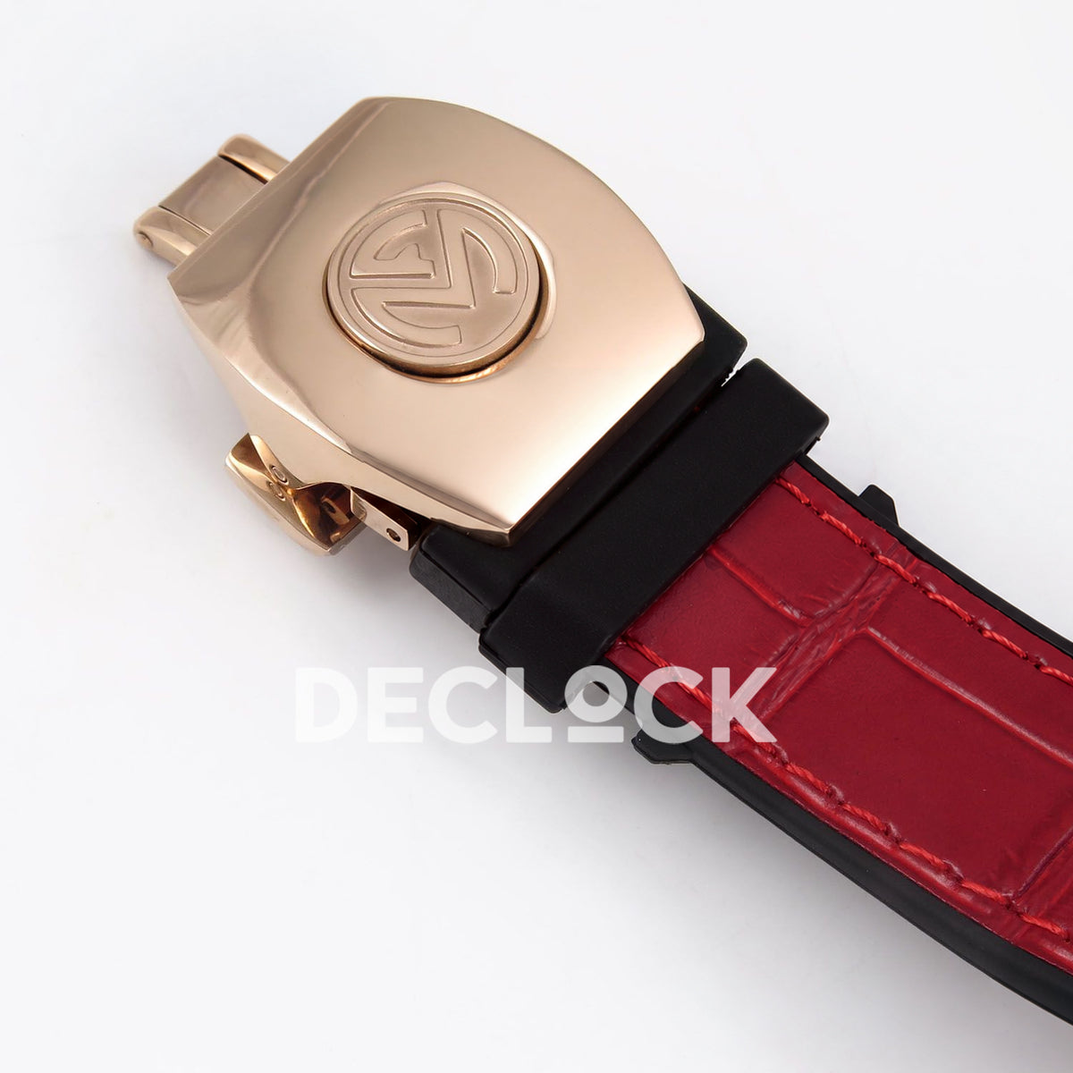 Franck Muller Vanguard Skenderbeu Rose Gold Red ABF A2824 replica - clasp closed