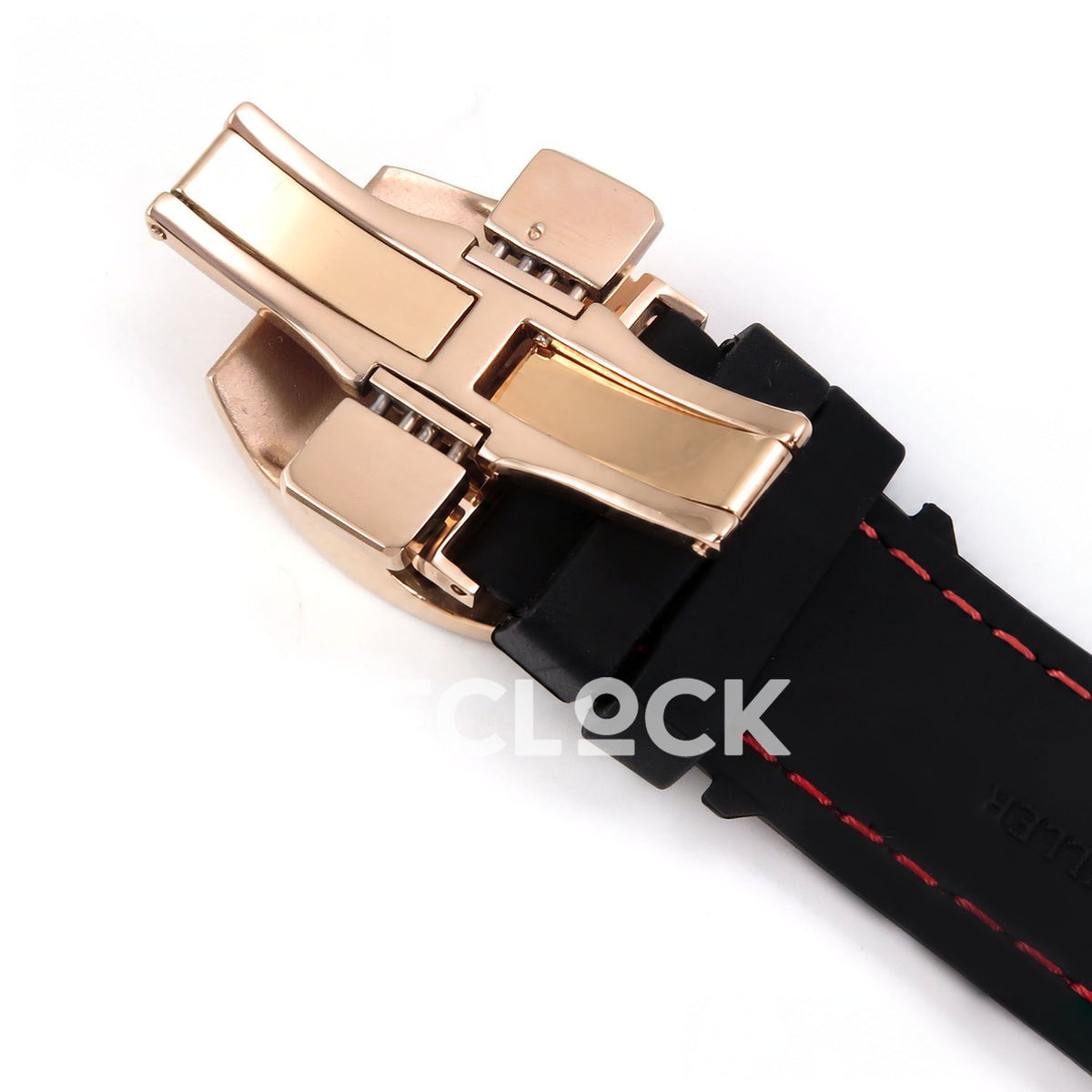 Franck Muller Vanguard Skenderbeu Rose Gold Red ABF A2824 replica - strap underside