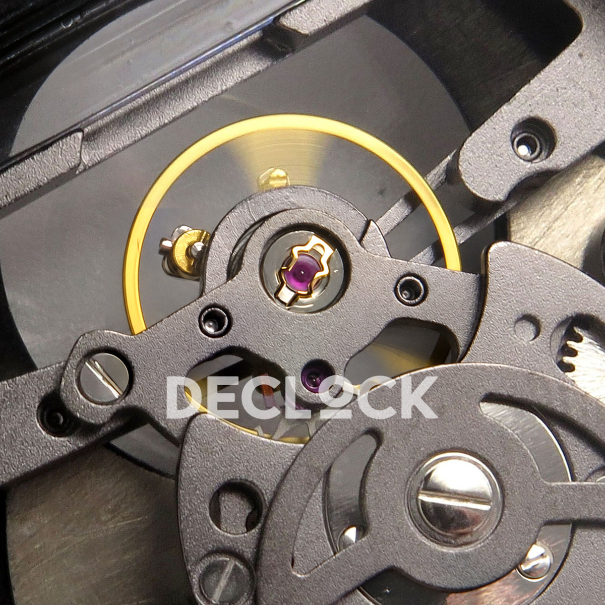 Franck Muller Vanguard V45 Tourbillon Style DLC Black Gems ABF replica - balance detail