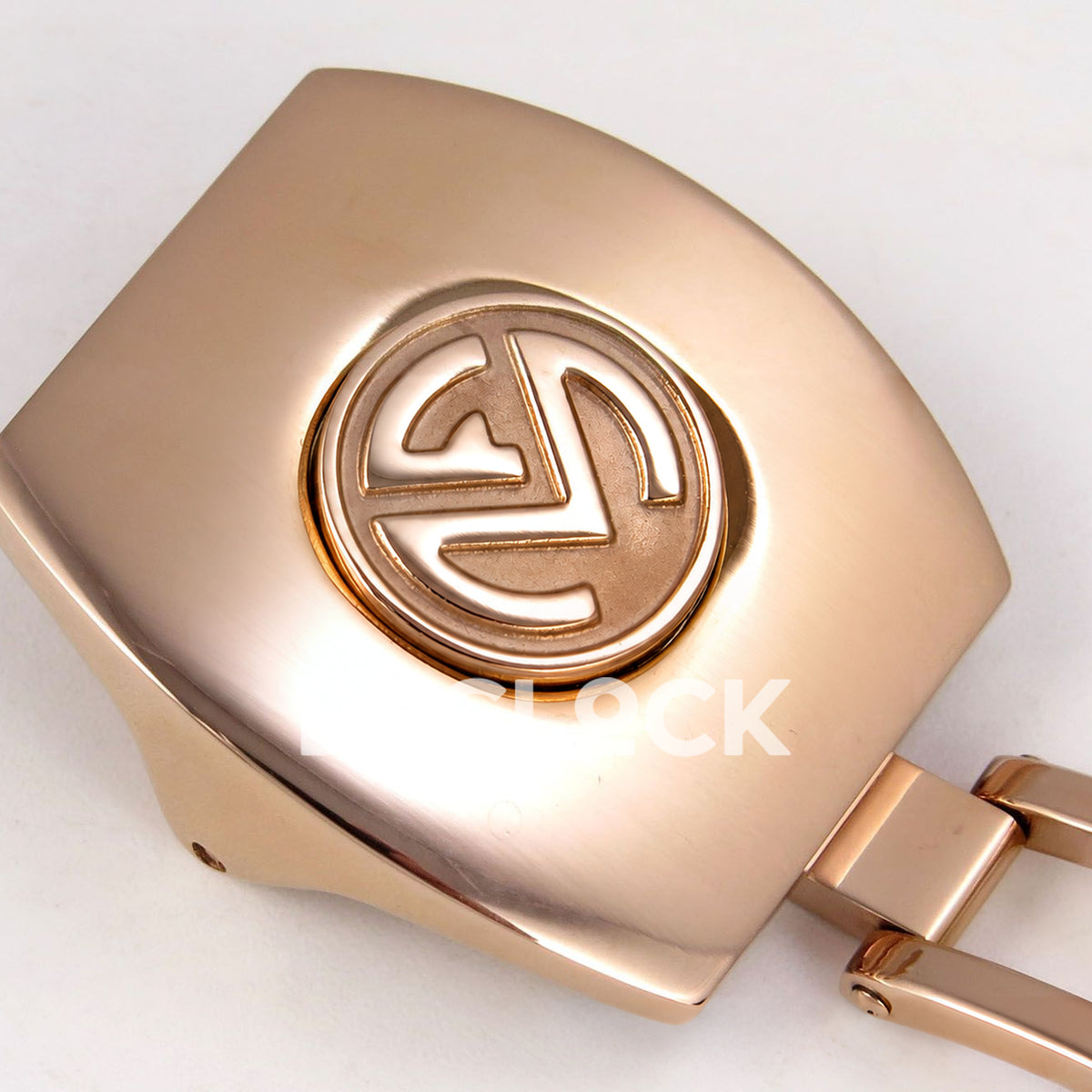 Franck Muller Vanguard V45 Tourbillon Style Rose Gold Black Leather ABF replica - clasp monogram