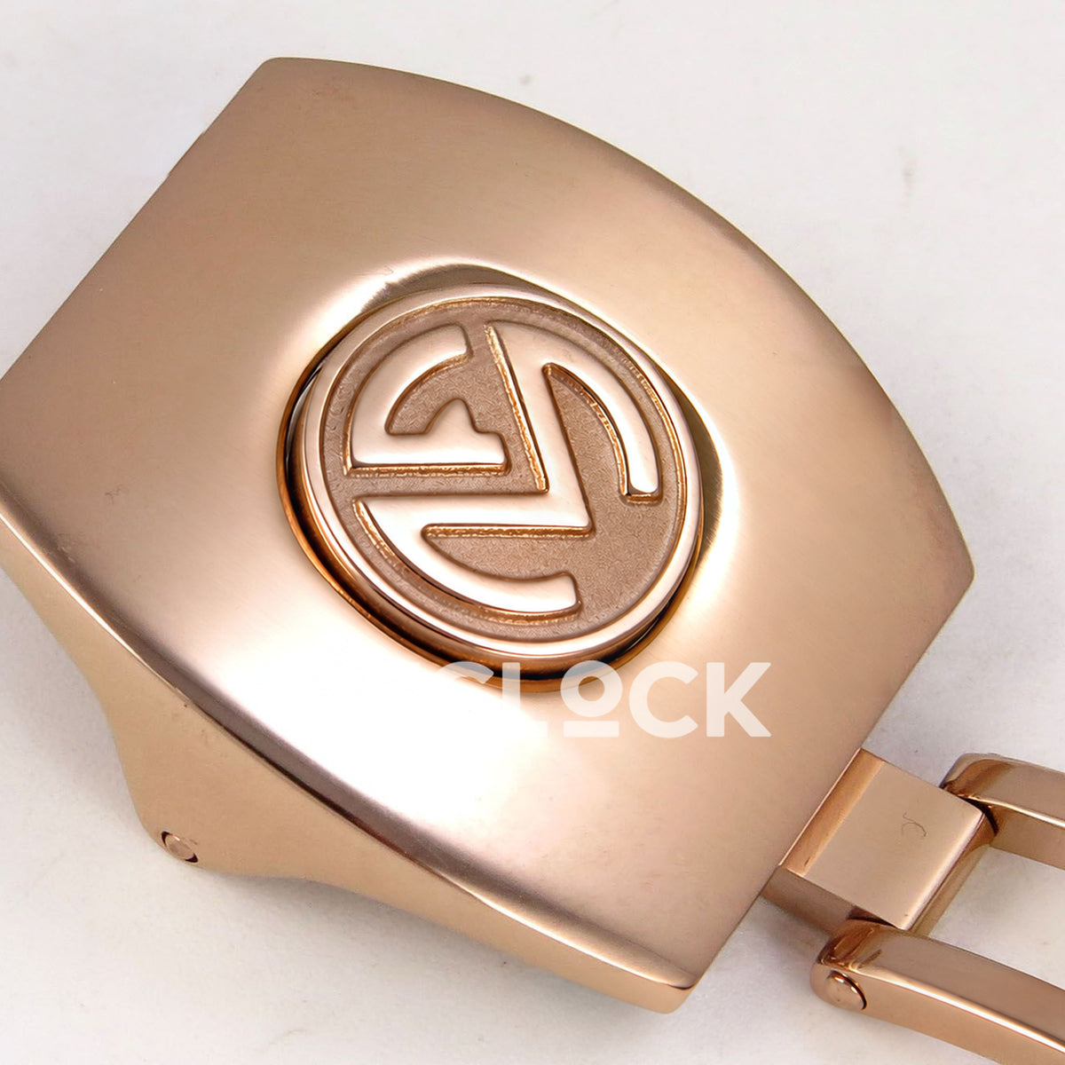 Franck Muller Vanguard V45 Tourbillon Style Rose Gold Gems Brown Leather ABF replica - clasp monogram