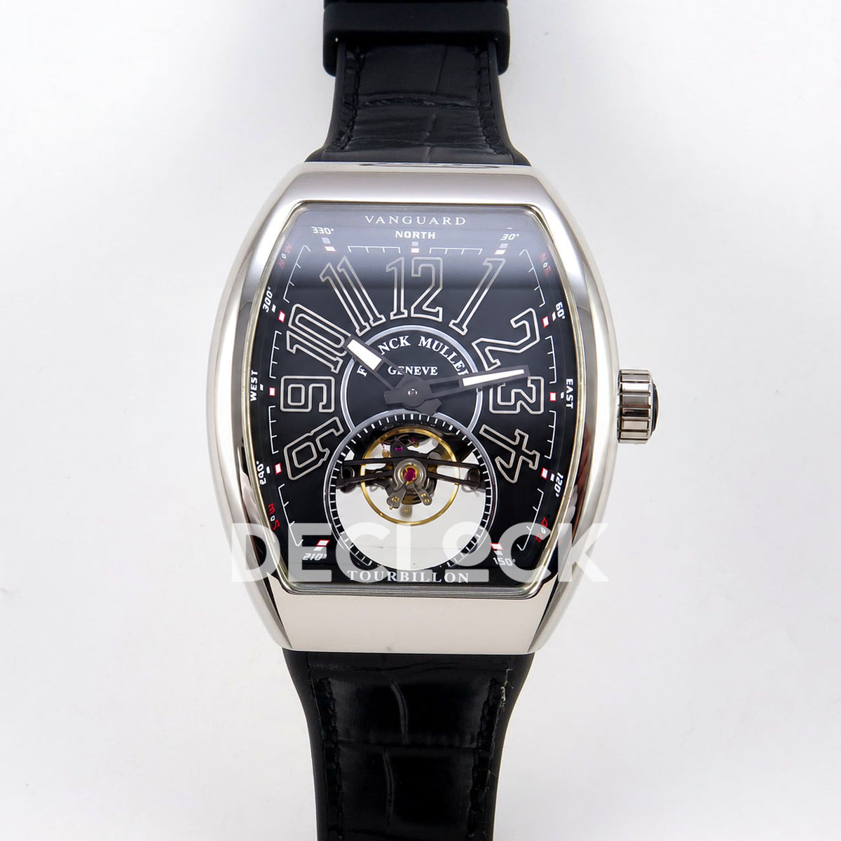 Franck Muller Vanguard V45 Tourbillon Style Steel ABF replica - front