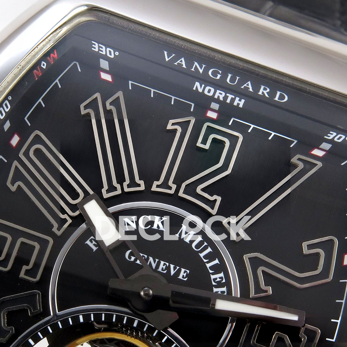 Franck Muller Vanguard V45 Tourbillon Style Steel ABF replica - arabic dial macro
