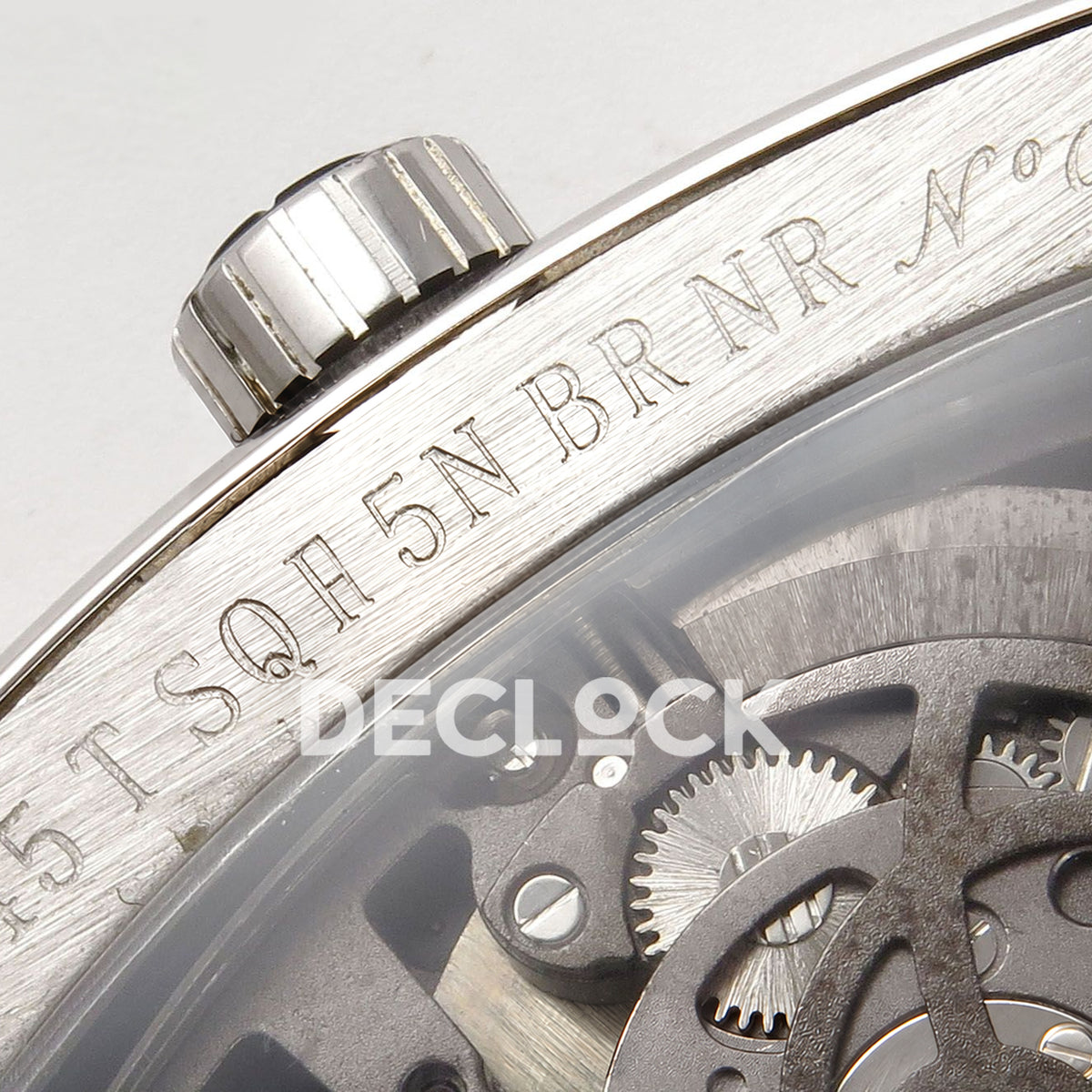 Franck Muller Vanguard V45 Tourbillon Style Steel ABF replica - reference engraving
