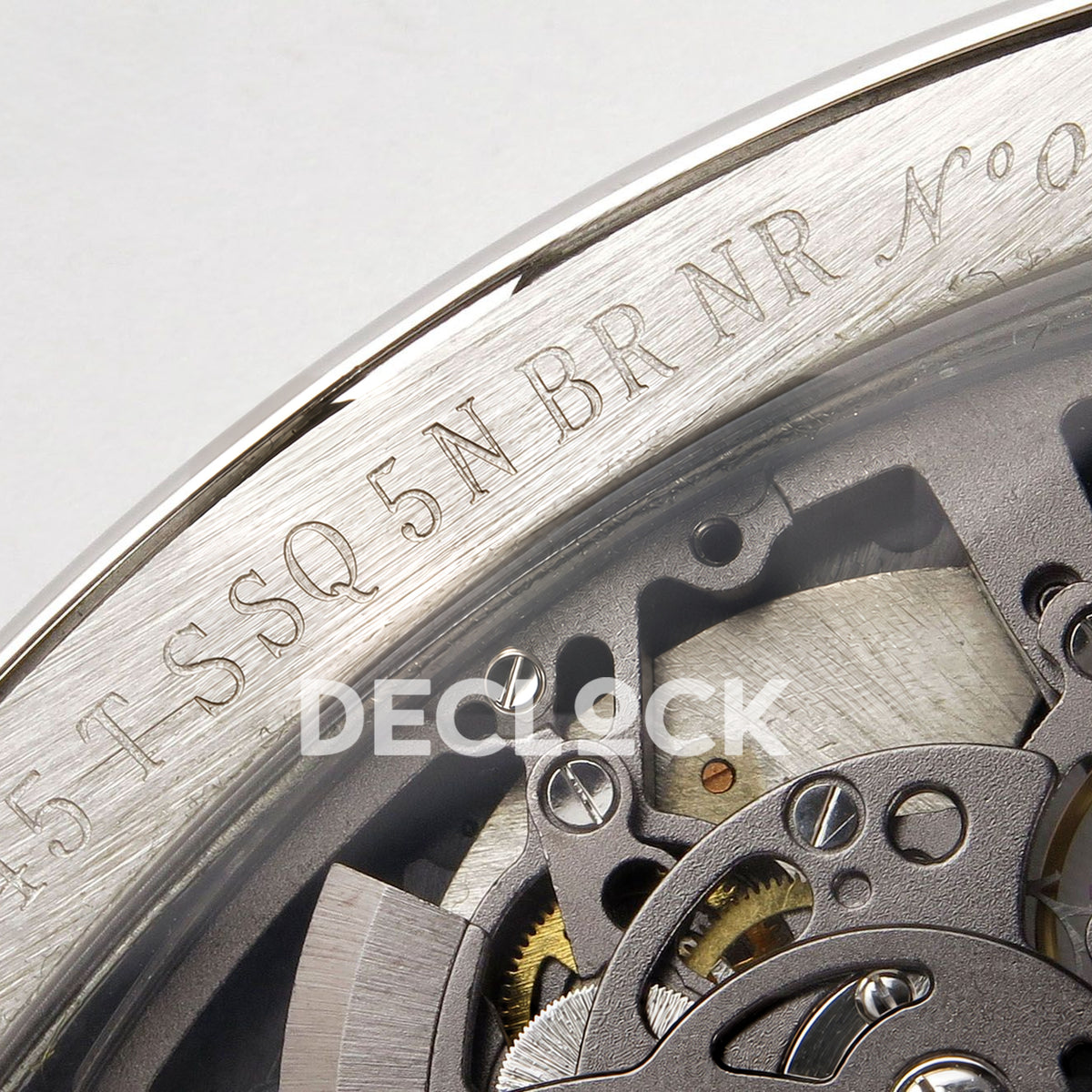 Franck Muller Vanguard V45 Tourbillon Style Steel Black Nylon ABF replica - reference engraving