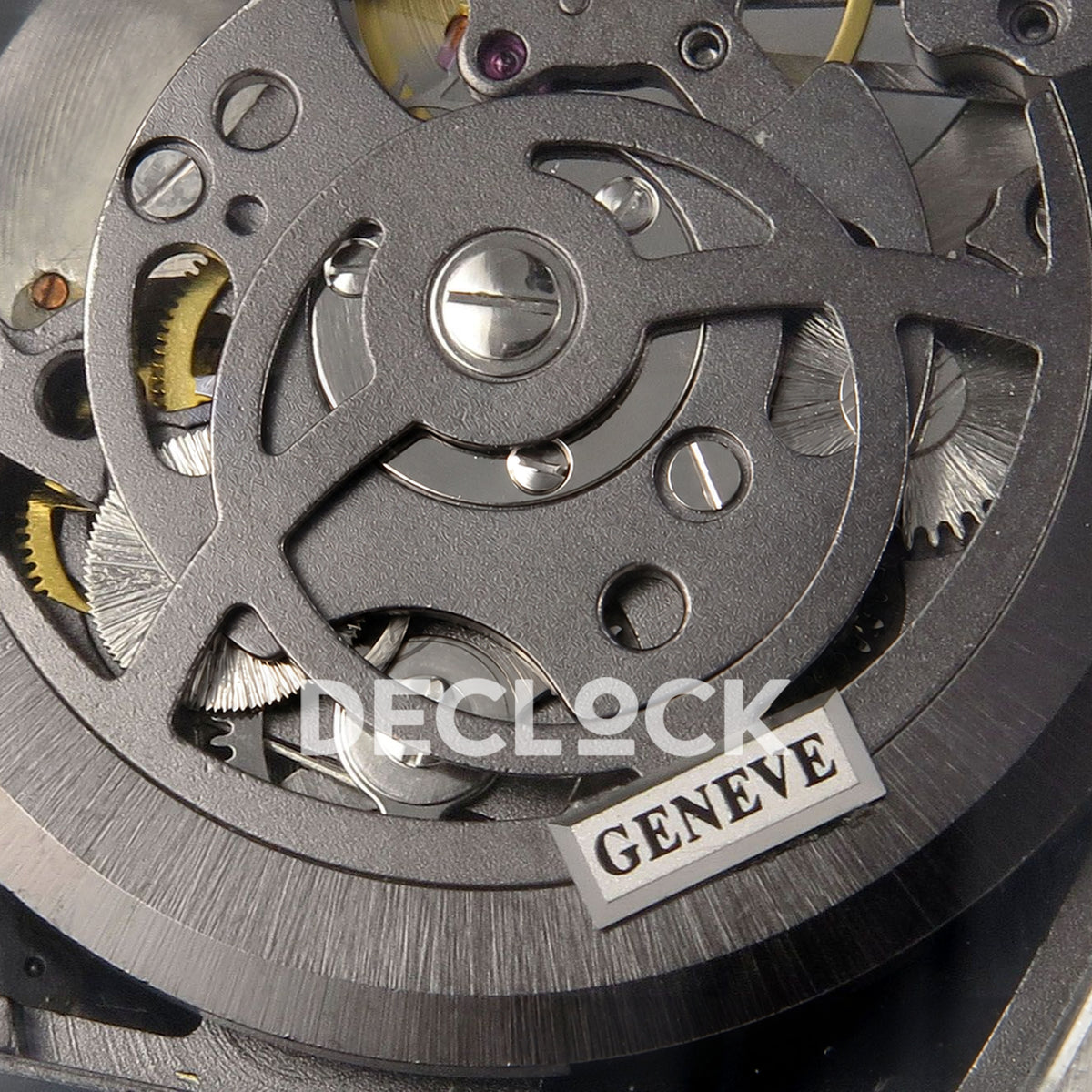 Franck Muller Vanguard V45 Tourbillon Style Steel Gems White Leather ABF replica - rotor closeup
